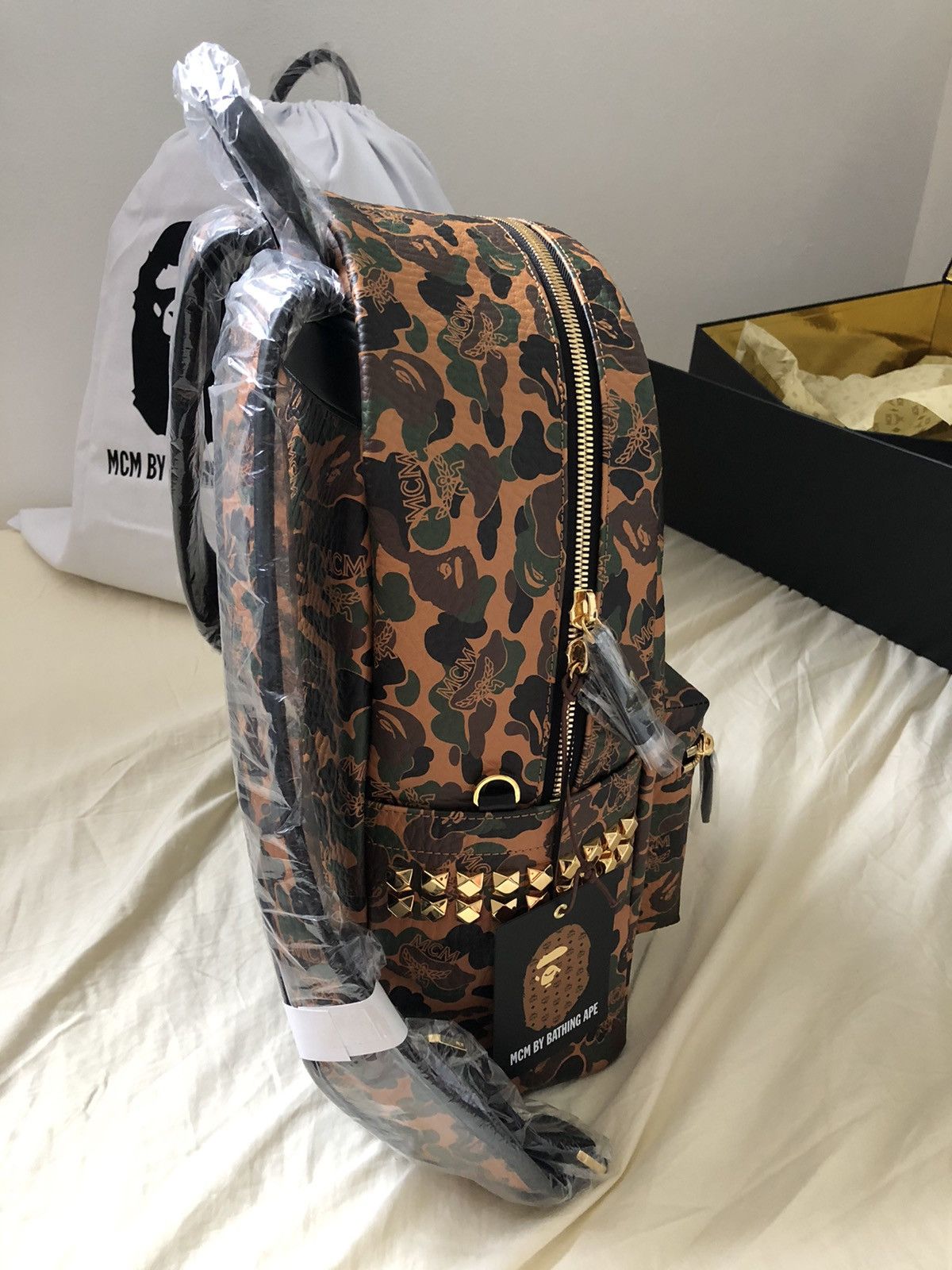 Bape Mcm X Bape Stark Backpack Size ONE SIZE - 2 Preview