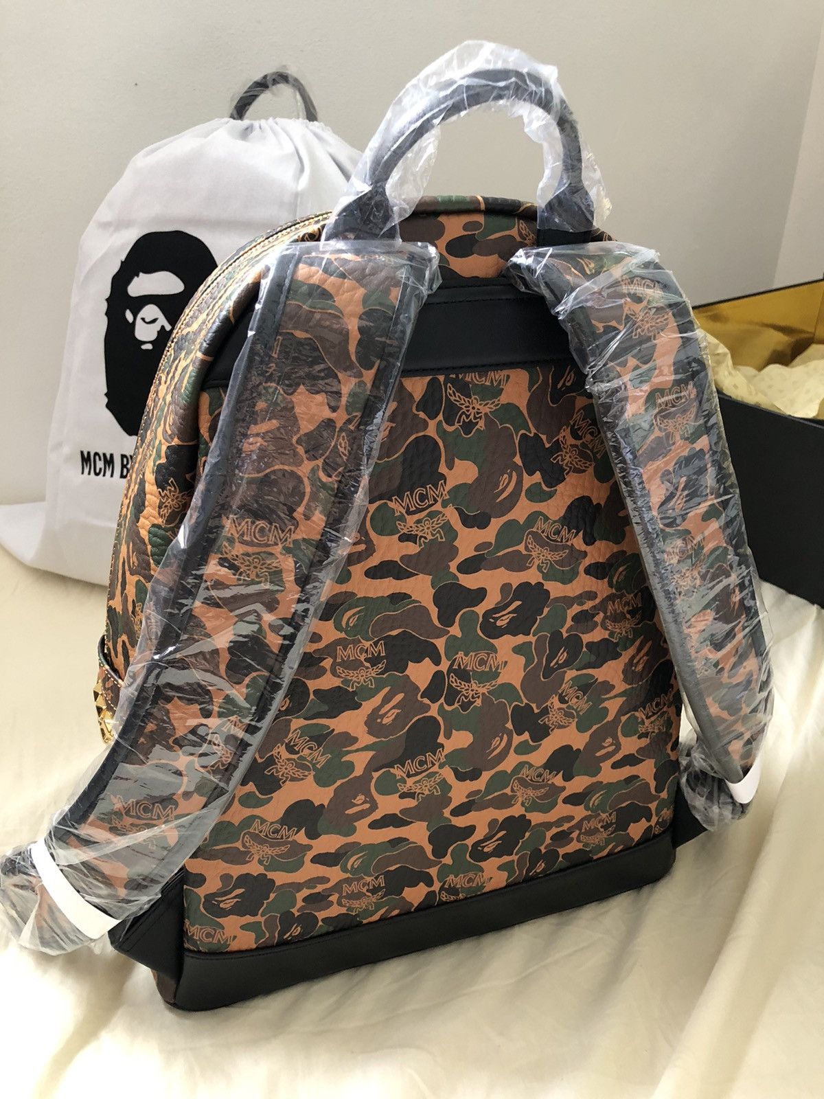 Bape Mcm X Bape Stark Backpack Size ONE SIZE - 3 Preview
