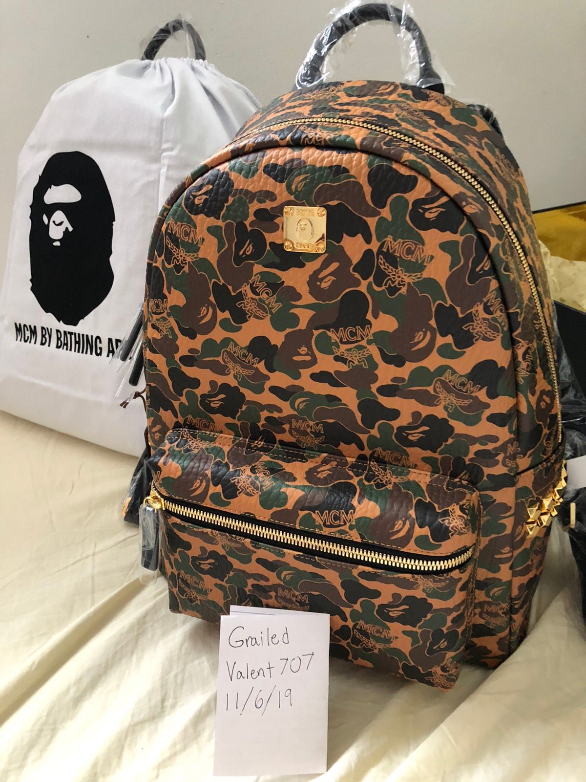 Bape Mcm X Bape Stark Backpack Size ONE SIZE - 1 Preview