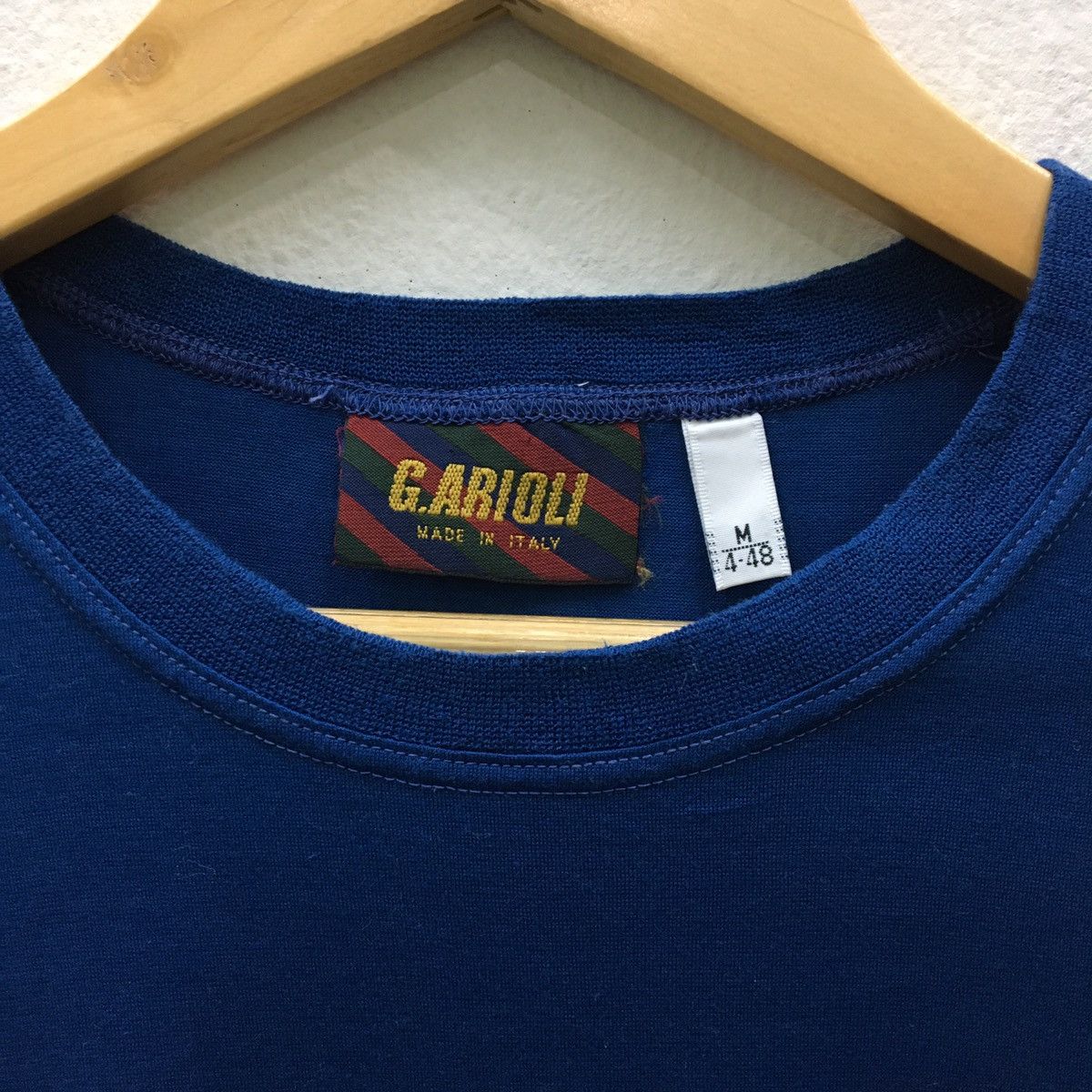 Designer G.Arioli Made In Italy Embroidered Logo T-shirt Size US M / EU 48-50 / 2 - 3 Thumbnail