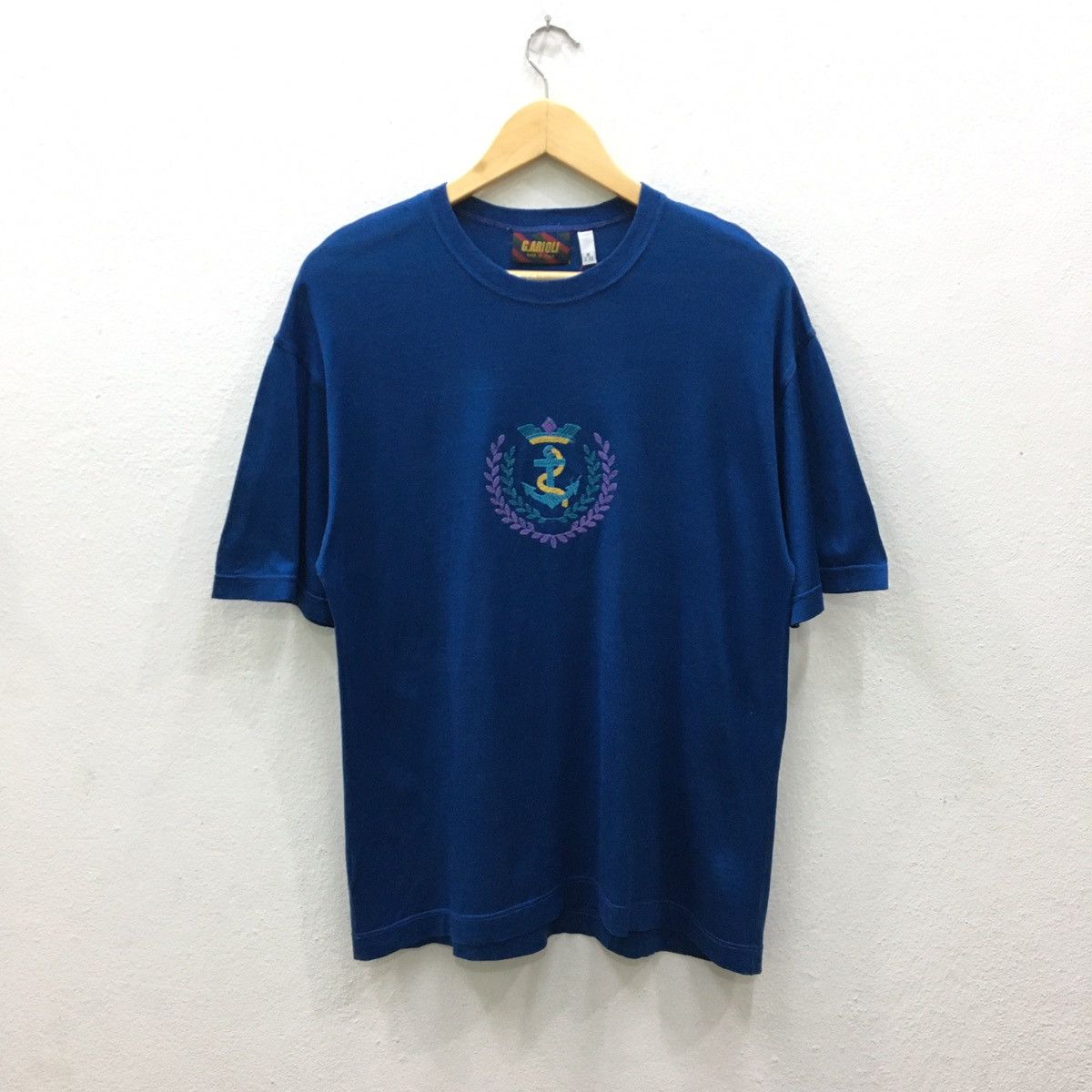 Designer G.Arioli Made In Italy Embroidered Logo T-shirt Size US M / EU 48-50 / 2 - 1 Thumbnail