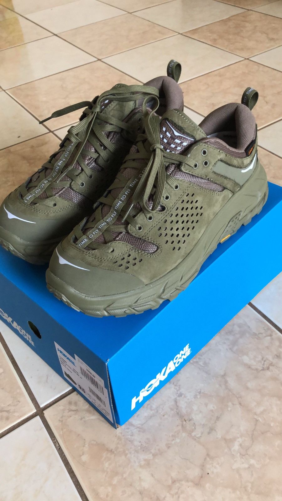 Engineered Garments Hoka One One TOR Ultra Low Olive Sz 9.5