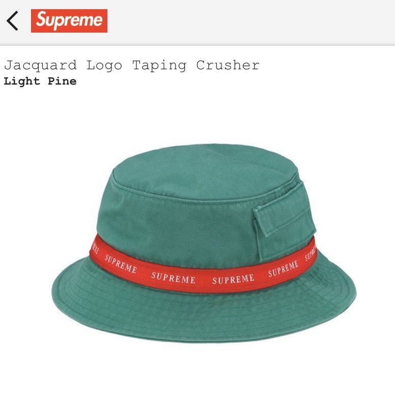 Supreme Supreme Jacquard Logo Taping Crusher | Grailed