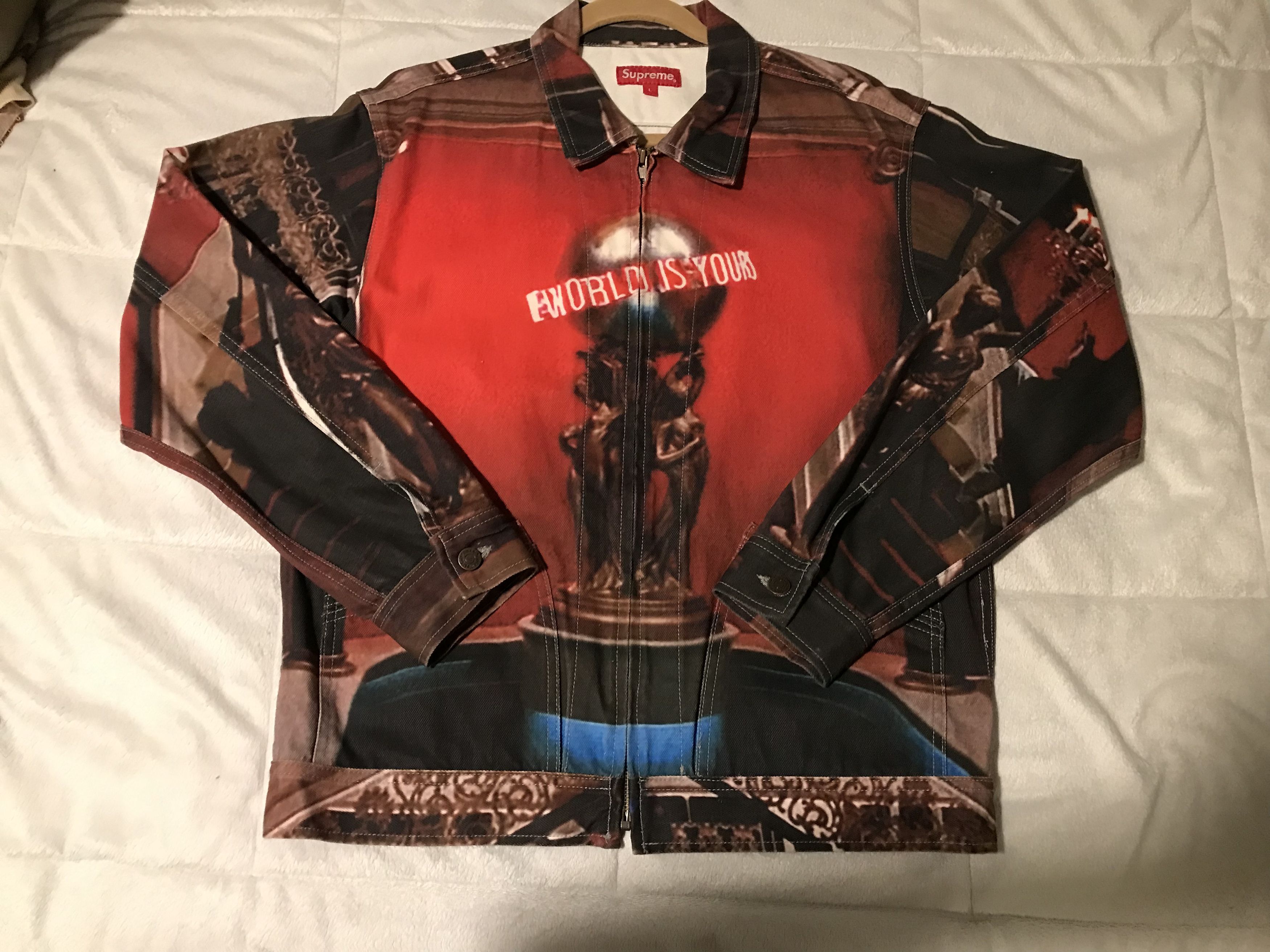 Supreme Scarface The World Is Yours Denim Jacket | Grailed Supreme Scarface The World Is Yours Denim Jacket | Grailed