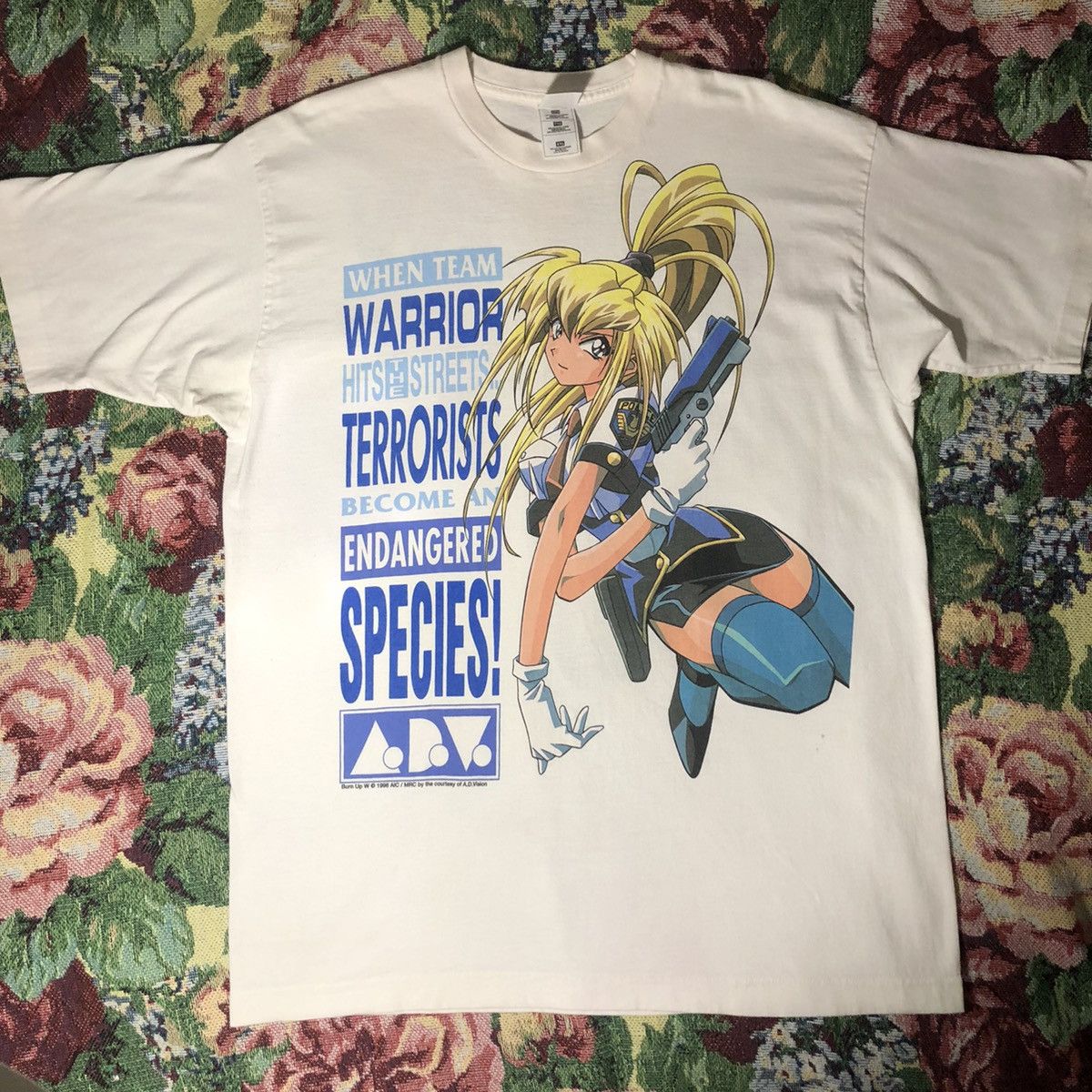 Vintage Authentic Vintage burn up w 1996 anime tee | Grailed
