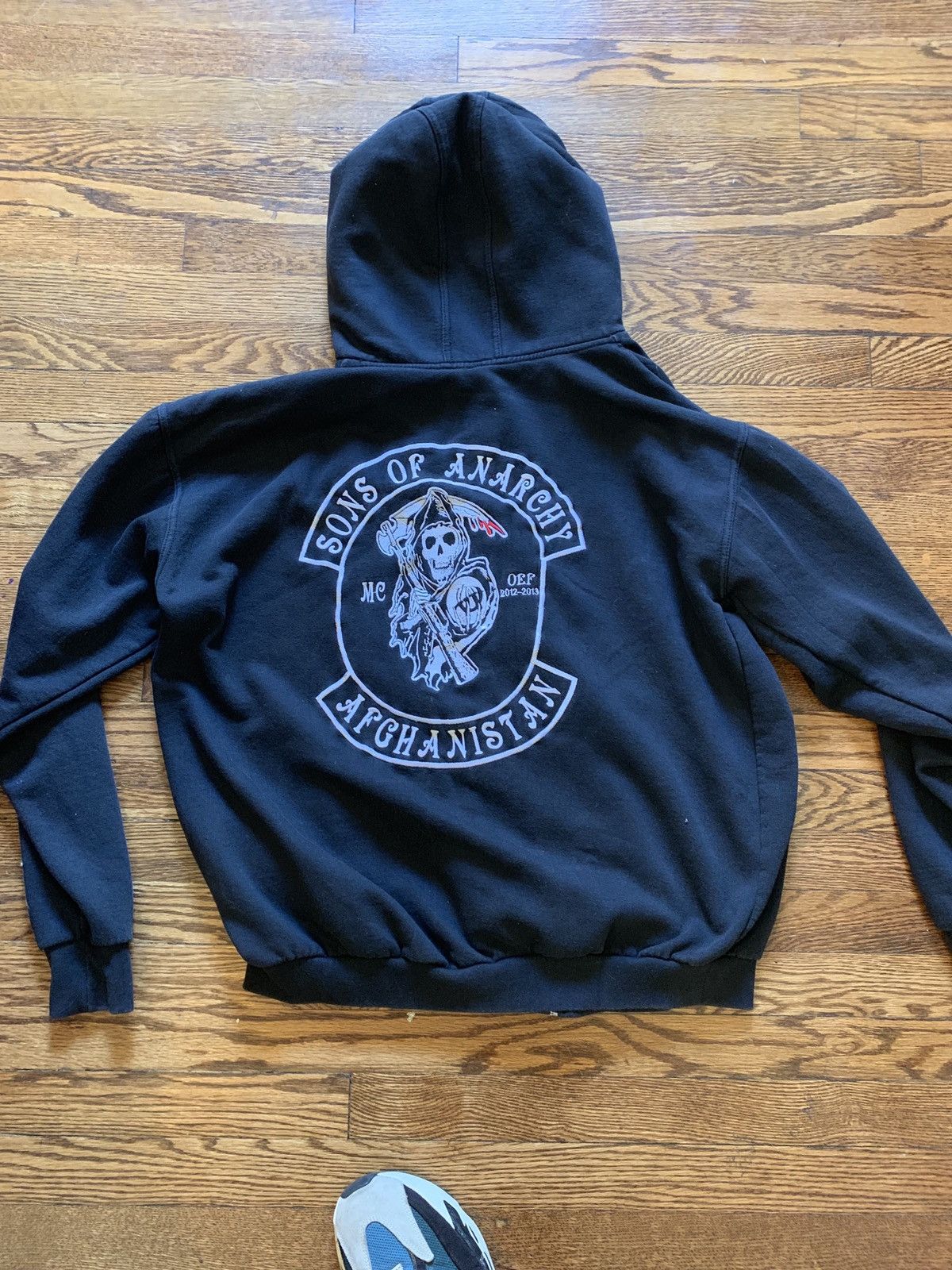 Military Sons of Anarchy Afghanistan Motorcycle club full zip hoodie ...