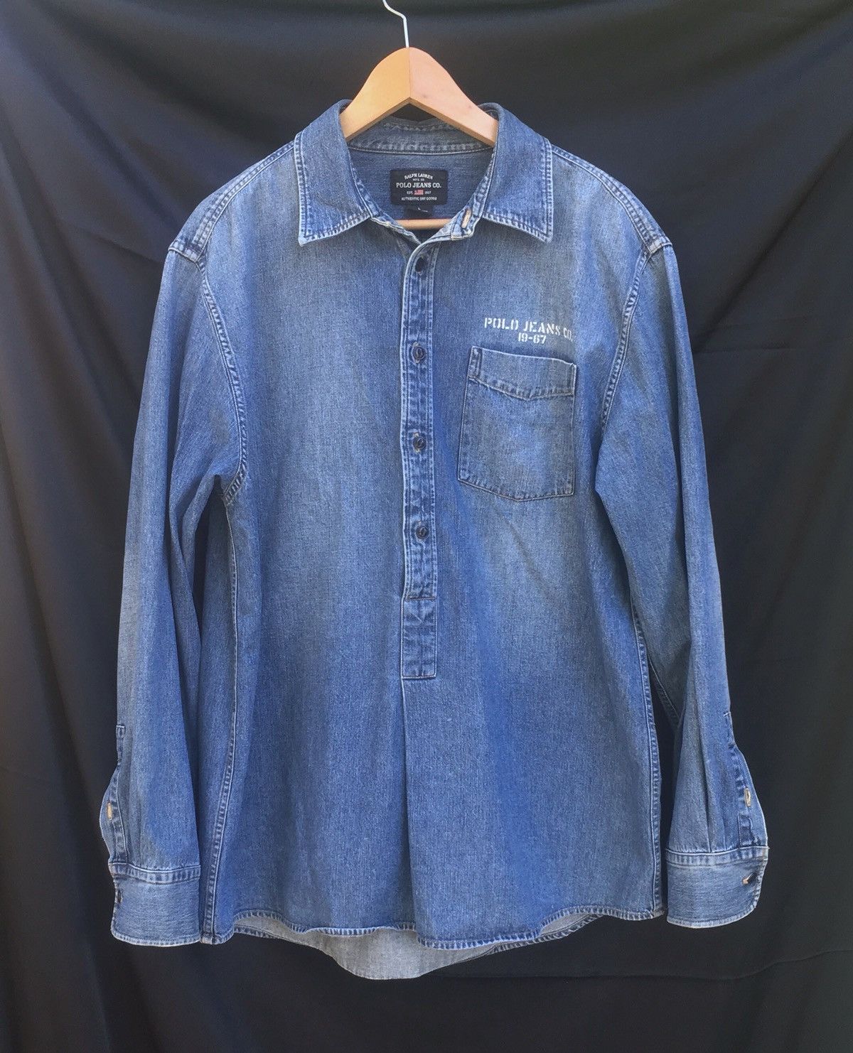 Vintage Polo Jeans Ralph Lauren Long Sleeve Shirt Menswear