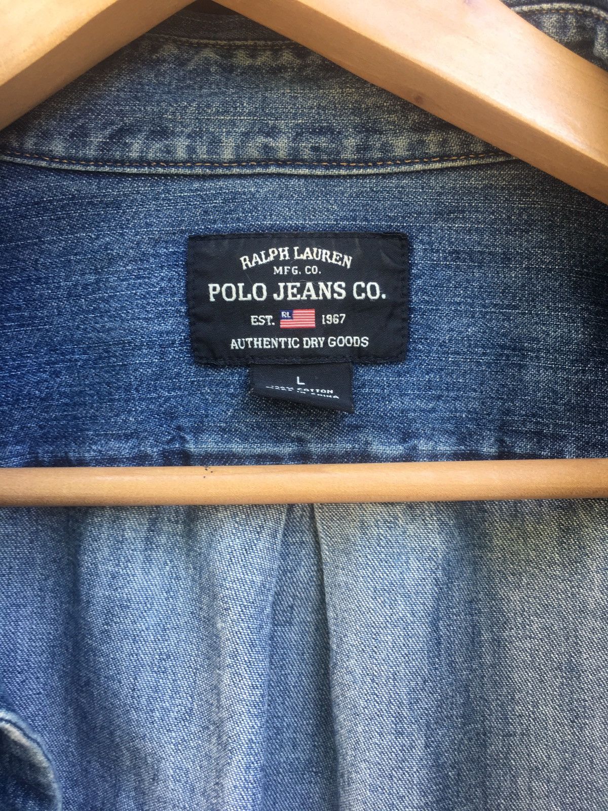 Vintage Polo Jeans Ralph Lauren Long Sleeve Shirt Menswear