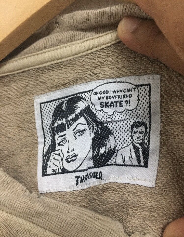 Japanese Brand × Thrasher × Vintage ❗️Vintage Distressed Thrasher Sweatshirt❗️ Size US M / EU 48-50 / 2 - 7 Thumbnail