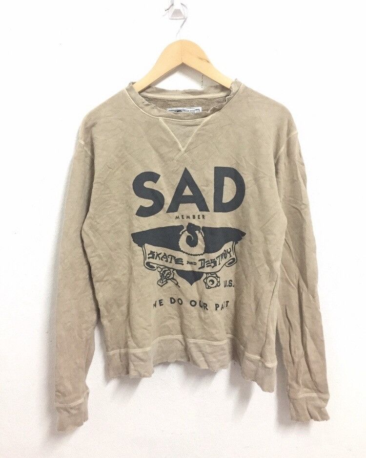 Japanese Brand × Thrasher × Vintage ❗️Vintage Distressed Thrasher Sweatshirt❗️ Size US M / EU 48-50 / 2 - 1 Thumbnail