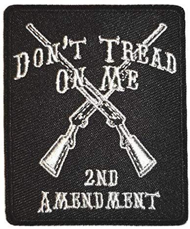Vintage Don't Tread On Me Embroidered Cloth Iron On Patch Size ONE SIZE - 1 Preview