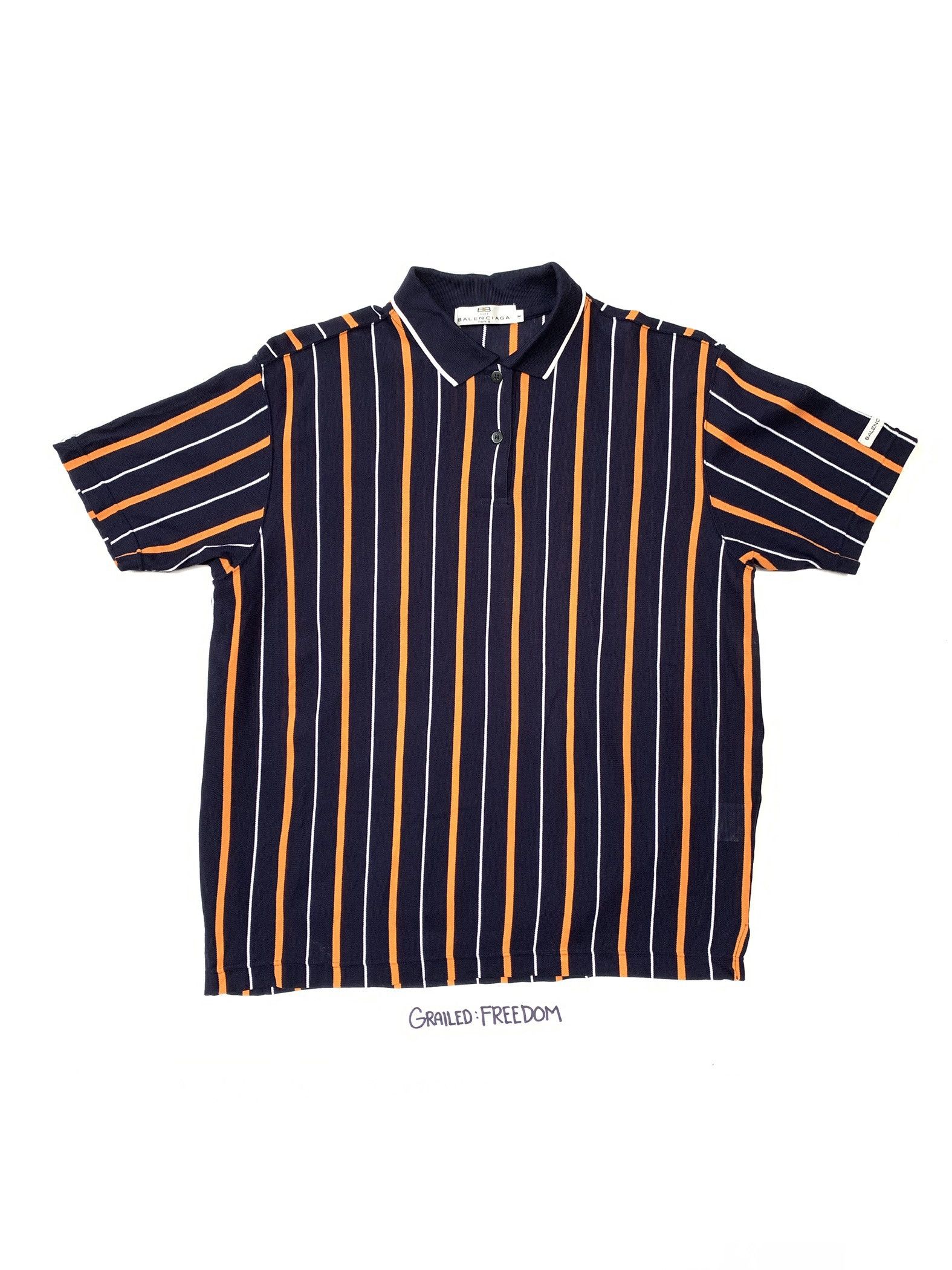 Balenciaga Vertical Striped Polo Size US M / EU 48-50 / 2 - 2 Thumbnail