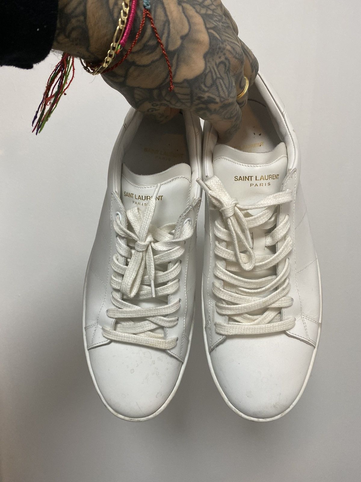 Saint Laurent Paris SLP Hedi SL/01 low top white sneakers eu43 