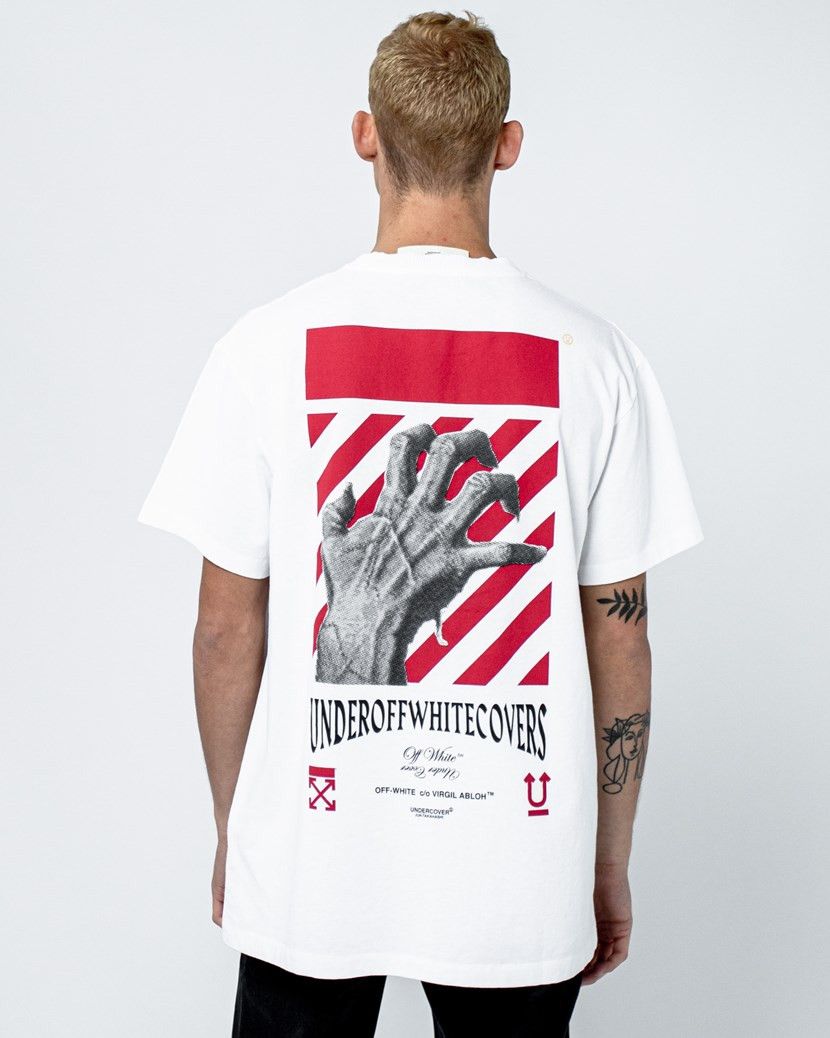 Off-White × Undercover White Hand Dart S/S T-Shirt Size US M / EU 48-50 / 2 - 4 Thumbnail