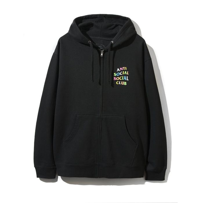 Anti social social club hoodie outlet rainbow