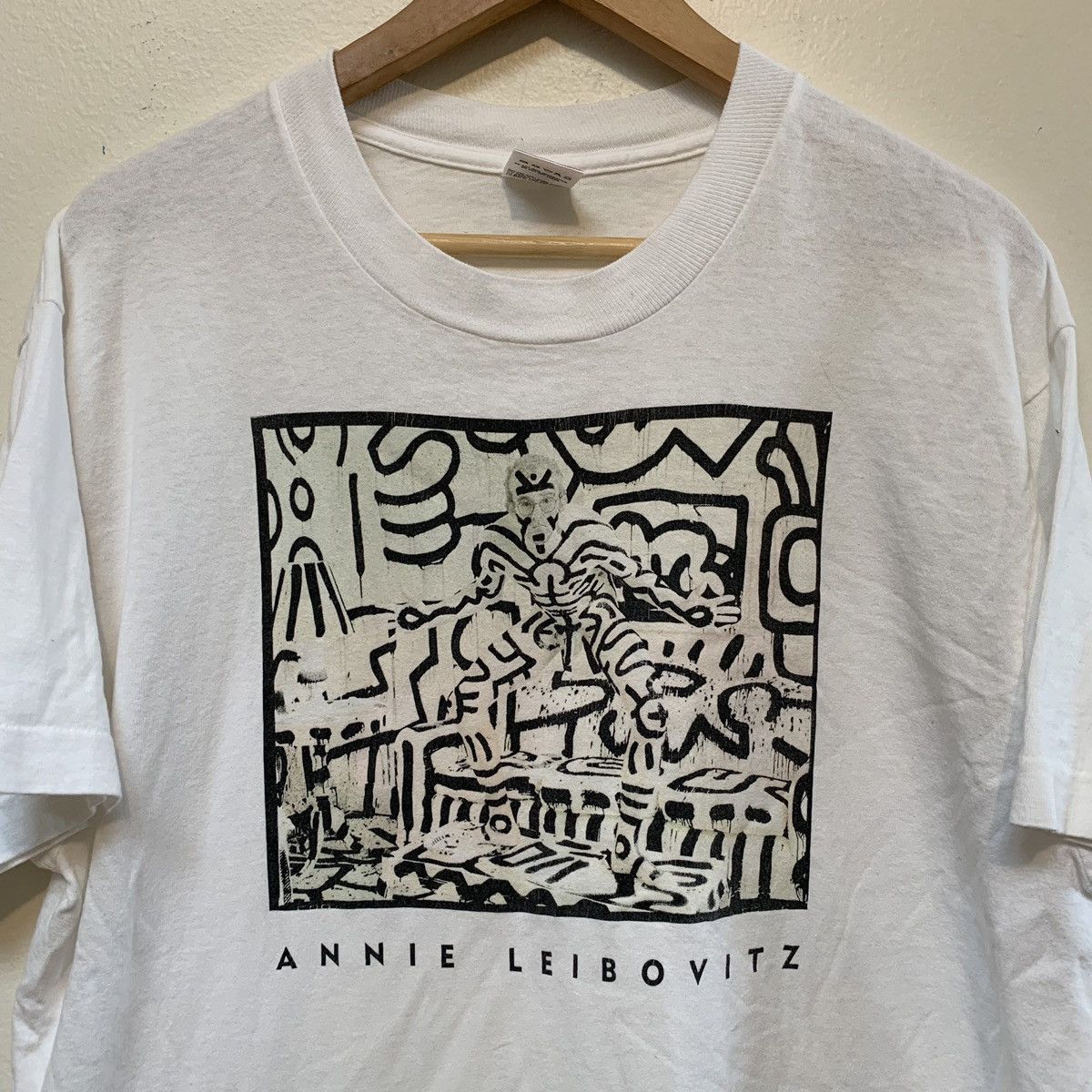 Keith Haring Vintage Keith Haring X Annie Leibovitz Photo Art Tee