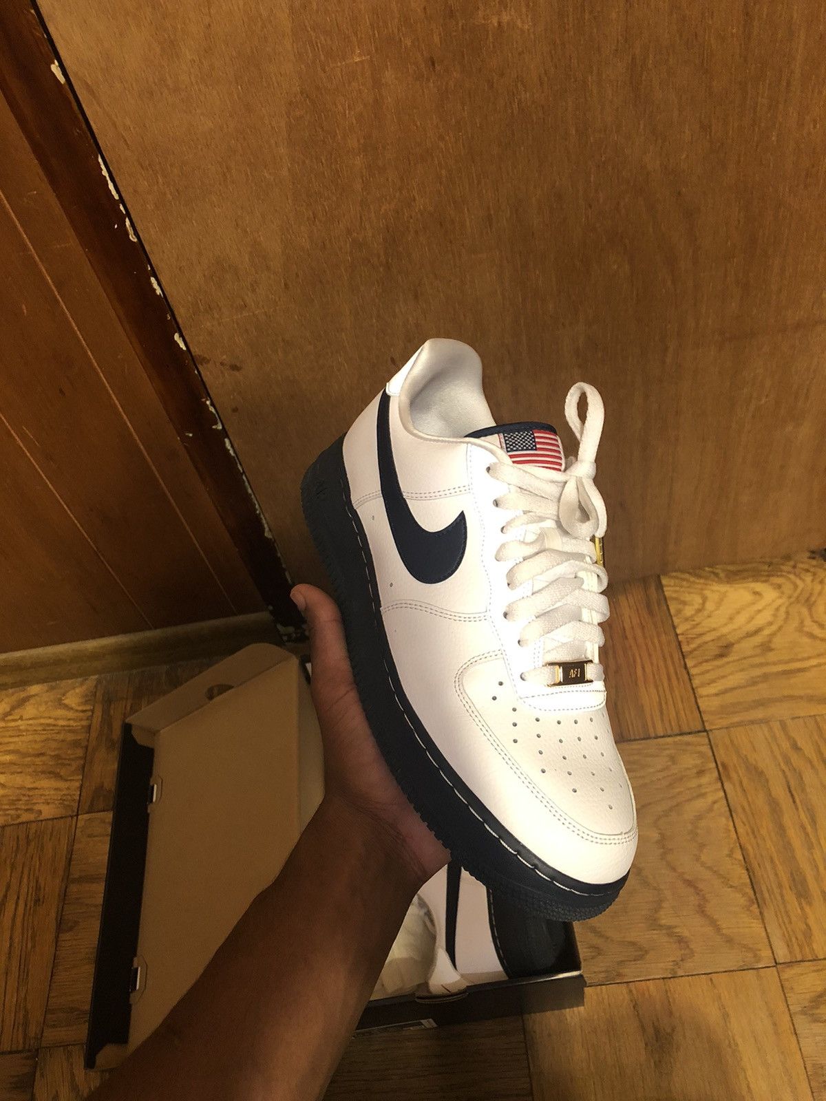 Nike AIR FORCE 1 07 LV8 USA FLAG Grailed