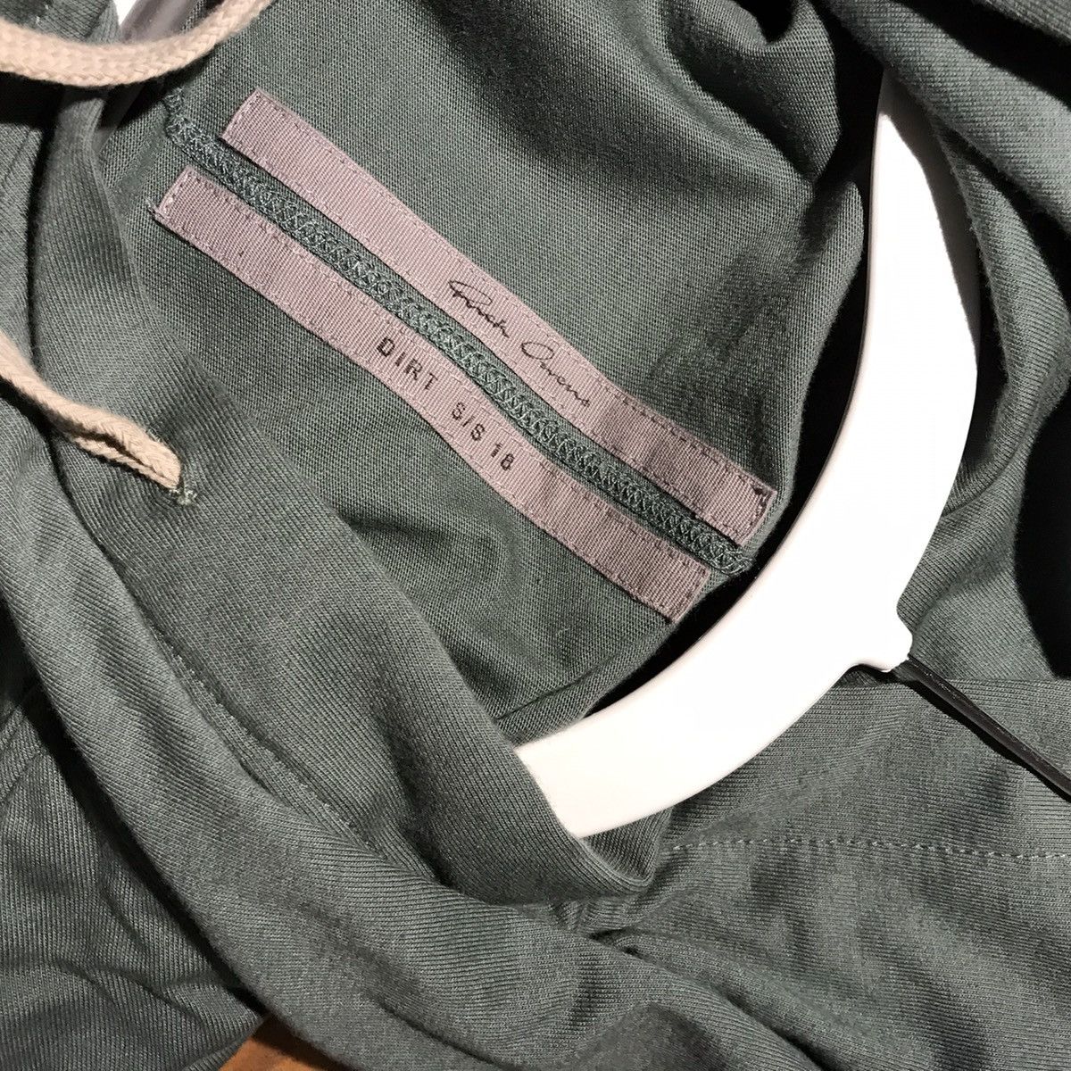Rick Owens Rick Owens green jersey hoodie Size US M / EU 48-50 / 2 - 3 Thumbnail