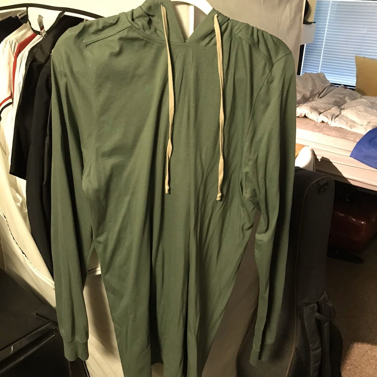 Rick Owens Rick Owens green jersey hoodie Size US M / EU 48-50 / 2 - 1 Thumbnail