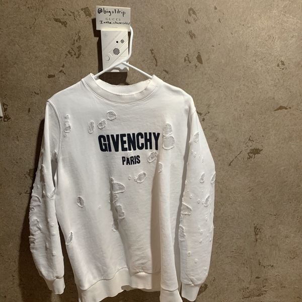 Givenchy discount distressed crewneck