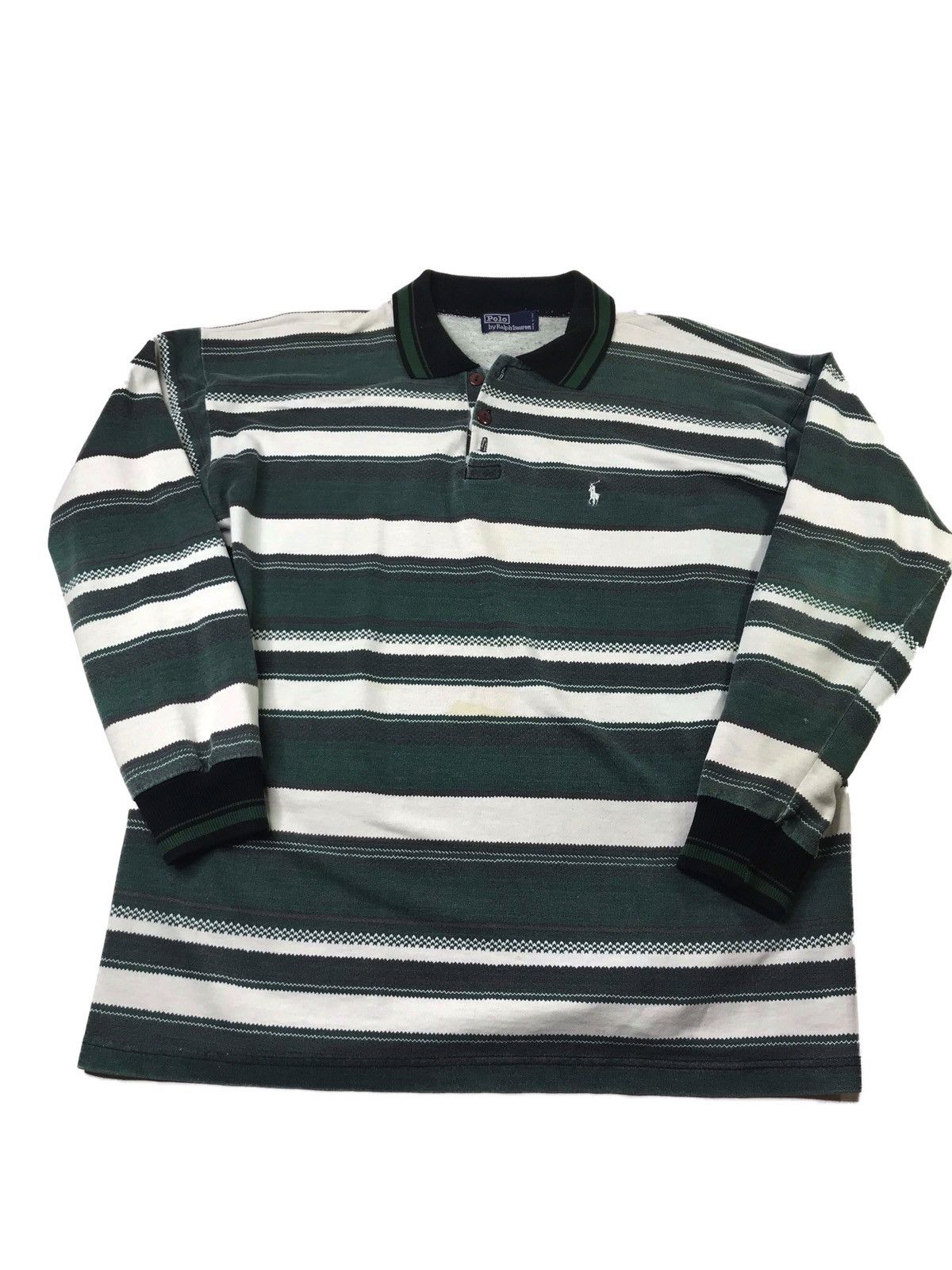 Polo Ralph Lauren Vintage Western Print Long Sleeve Polo Size US XL / EU 56 / 4 - 2 Thumbnail