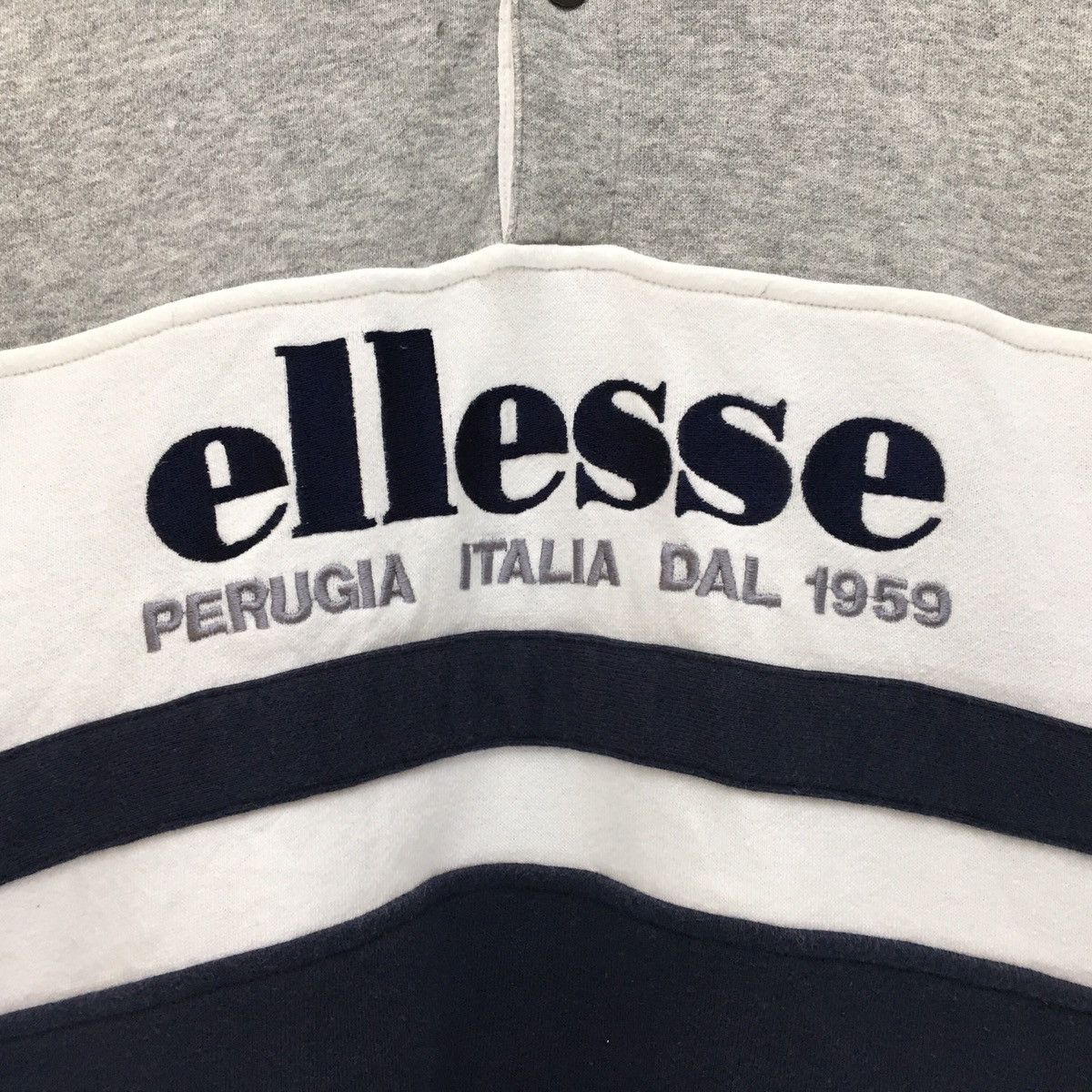 Ellesse Vintage 90s ELLESSE Half Button Long Sleeve Sweatshirt Size US M / EU 48-50 / 2 - 6 Thumbnail