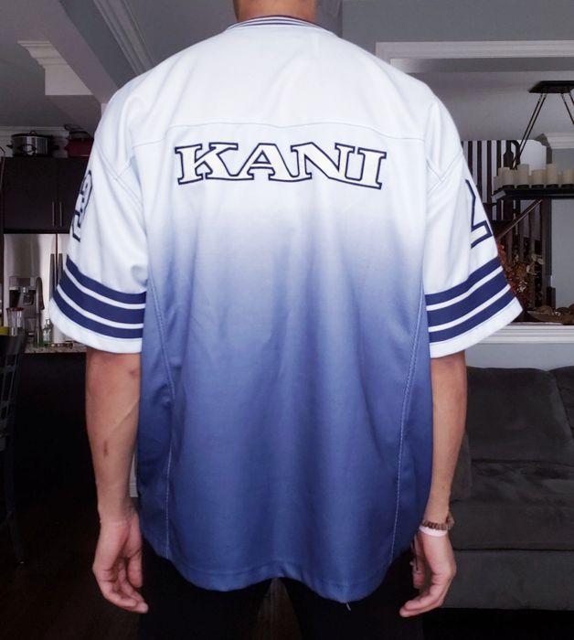 KARL KANI Jersey Blue Vintage Hip Hop T-shirt 90s Hip-hop 