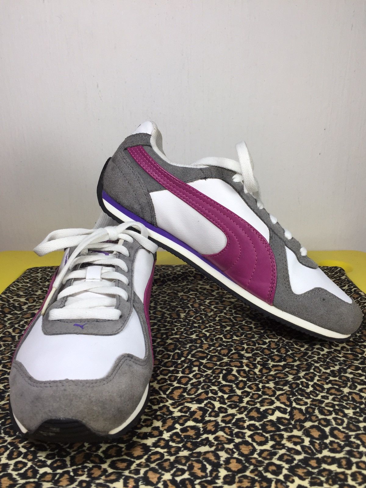 Puma Eco Ortholite leather sneaker shoes