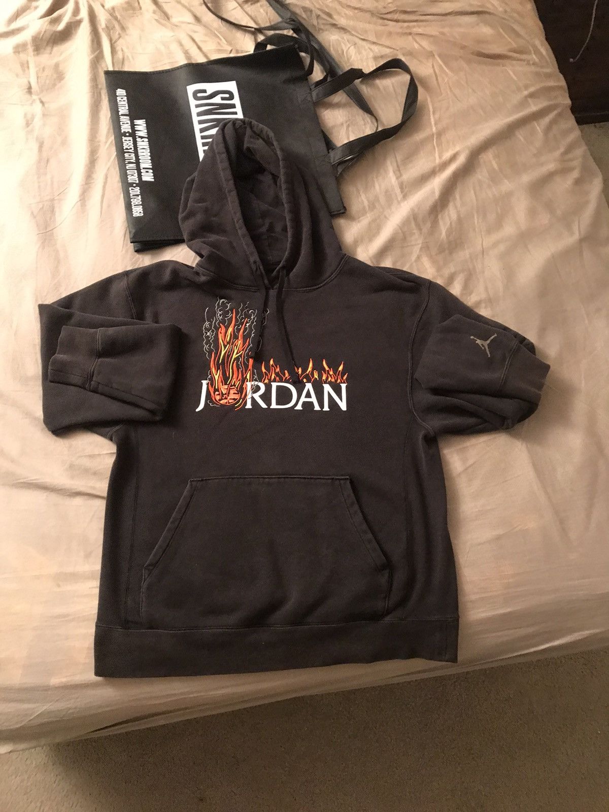 Mj travis scott fleece hoodie black sale