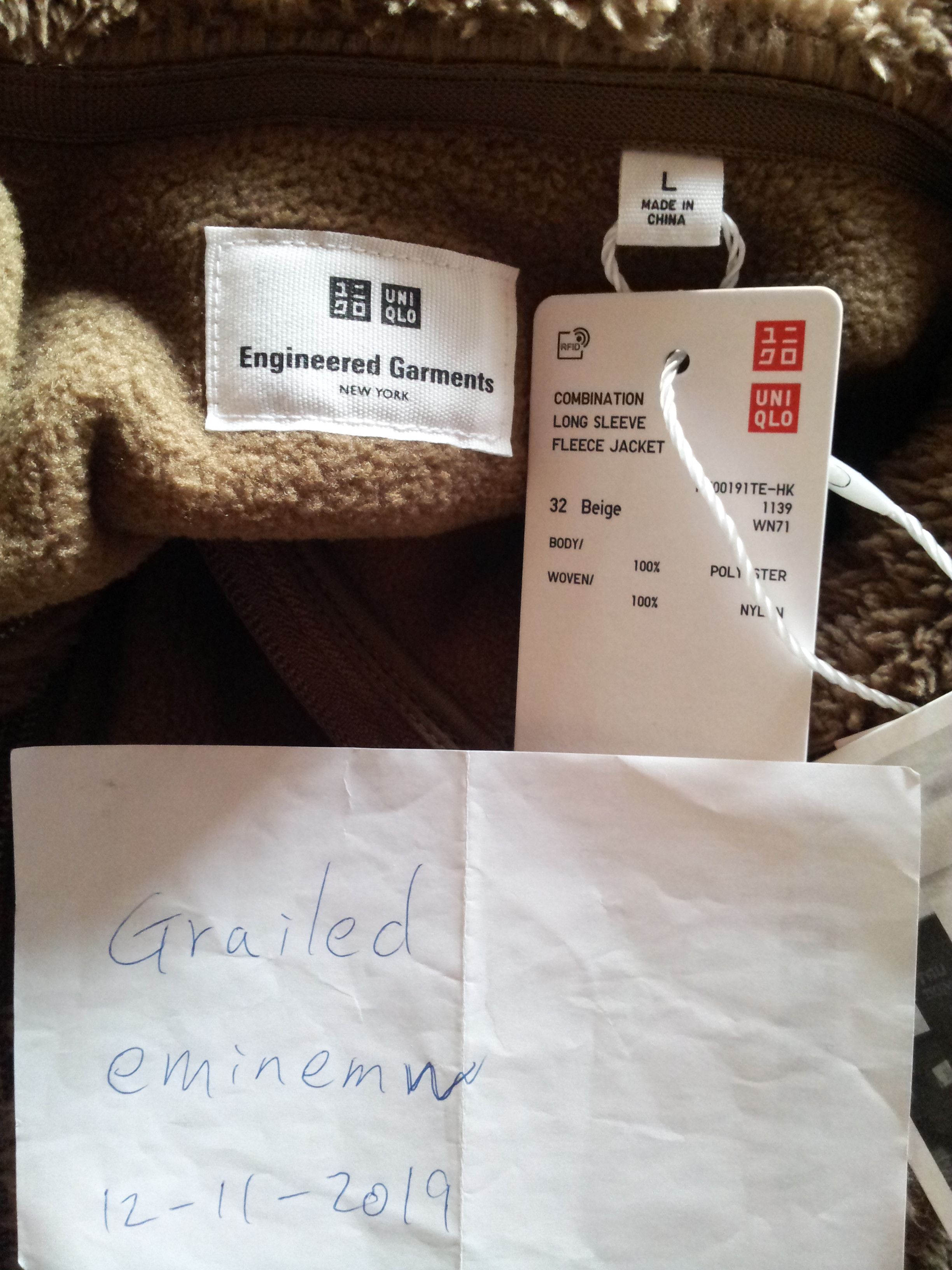 Engineered Garments × Uniqlo Engineered Garments x Uniqlo Fleece Combination Jacket Size US L / EU 52-54 / 3 - 2 Thumbnail