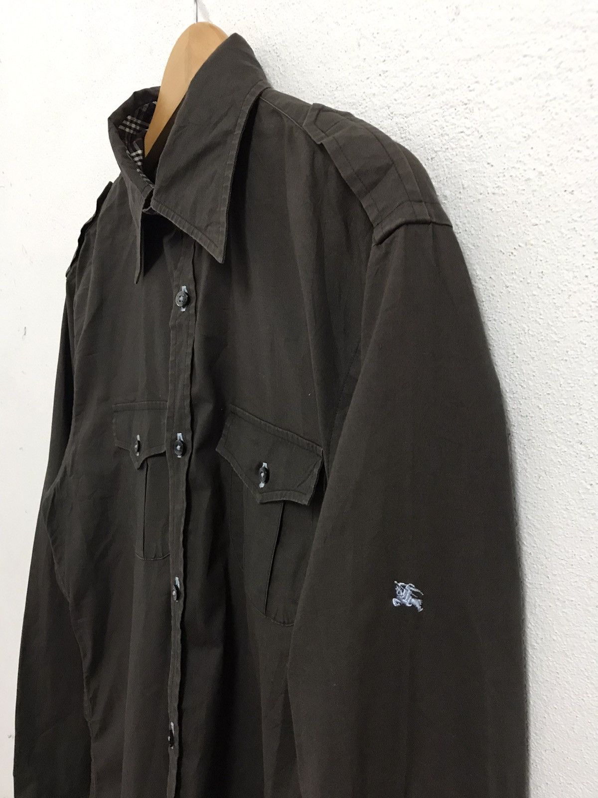 Burberry × Vintage ❗️Vintage Burberry Black Label Buttons Up Shirts❗️ Size US M / EU 48-50 / 2 - 5 Thumbnail