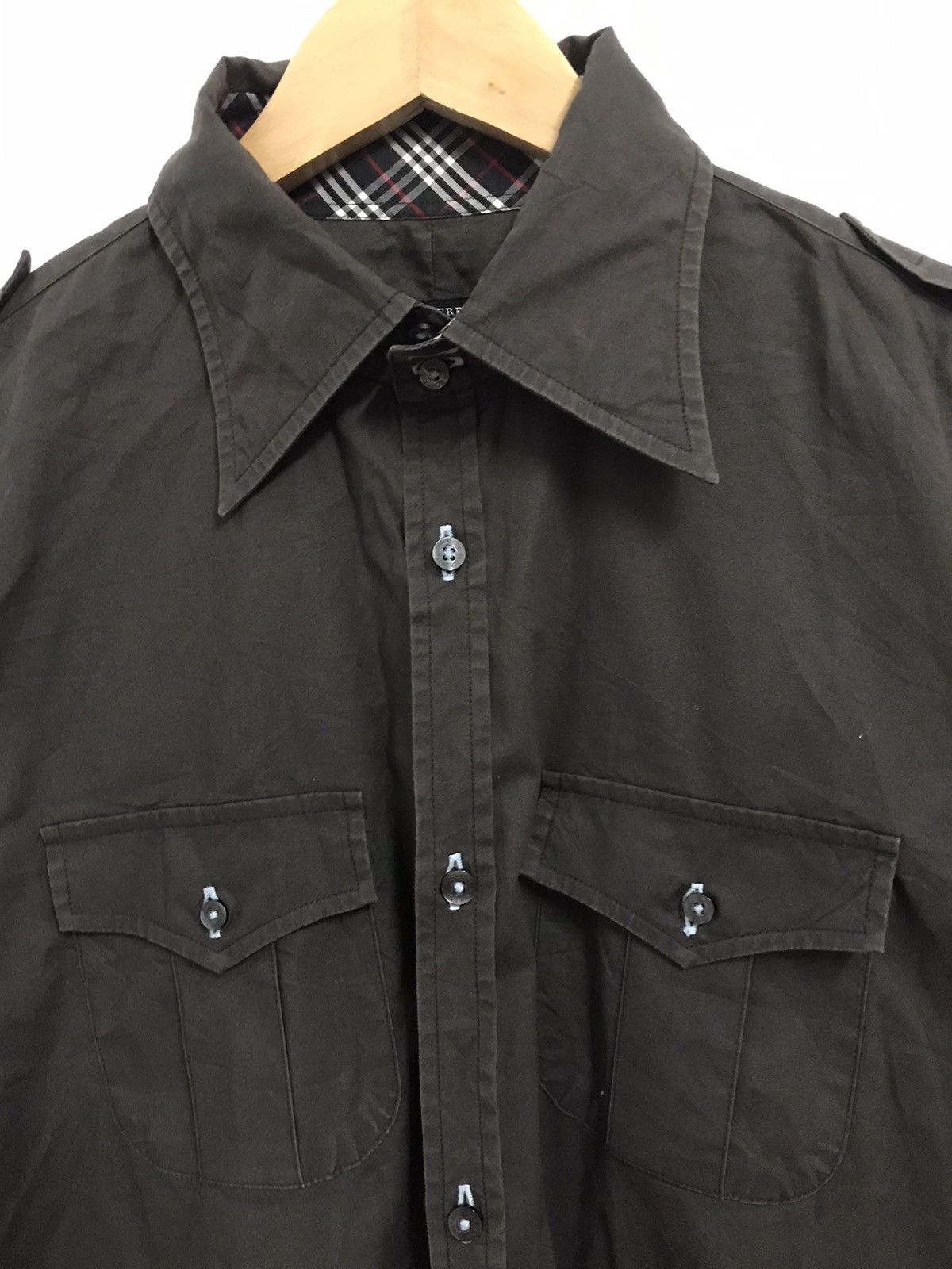 Burberry × Vintage ❗️Vintage Burberry Black Label Buttons Up Shirts❗️ Size US M / EU 48-50 / 2 - 4 Thumbnail