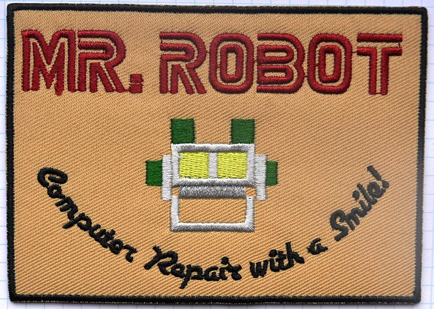 Vintage MR ROBOT FSOCIETY TV Show Embroidered Cloth Iron On Patch Size ONE SIZE - 1 Thumbnail