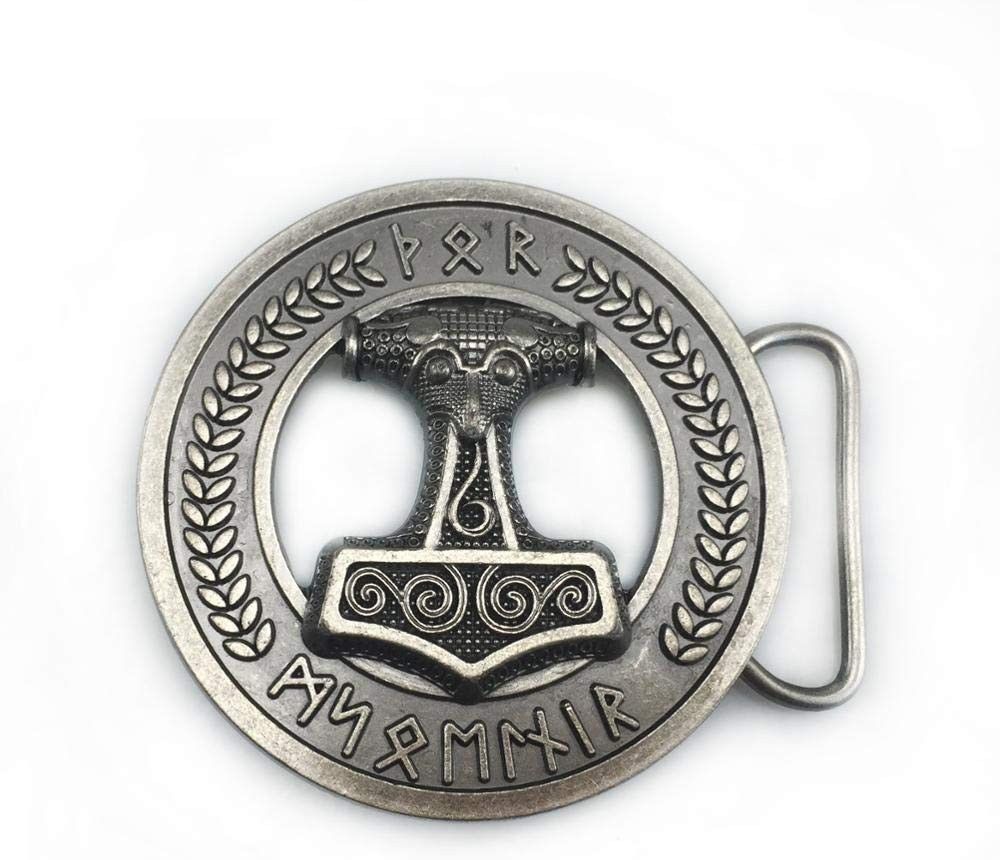 Other × Vintage Thors Hammer Viking Odin Celtic Metal Belt Buckle Size ONE SIZE - 1 Thumbnail