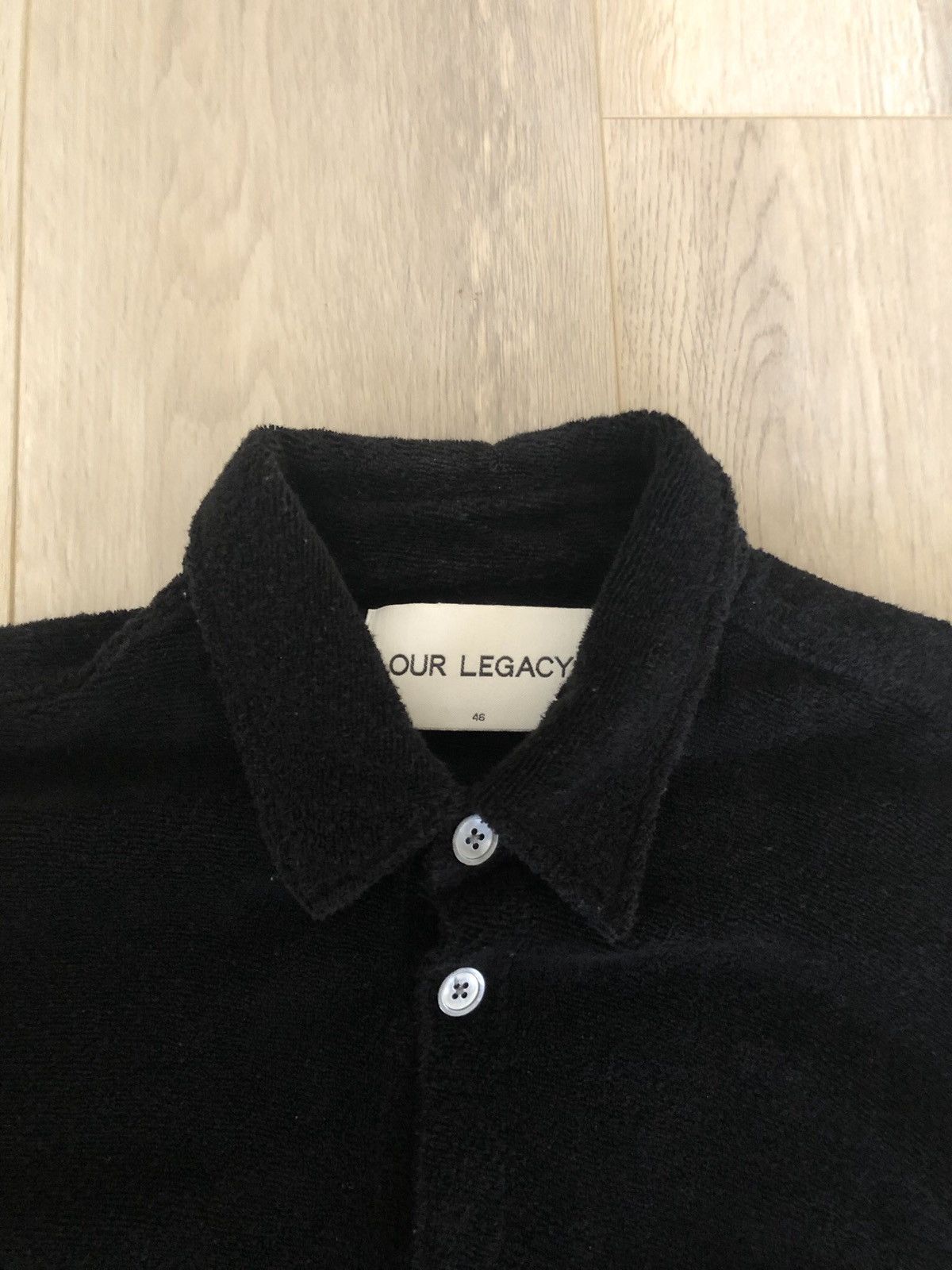 Our Legacy Our Legacy Heavy Terry Shirt - Black Size US S / EU 44-46 / 1 - 3 Thumbnail