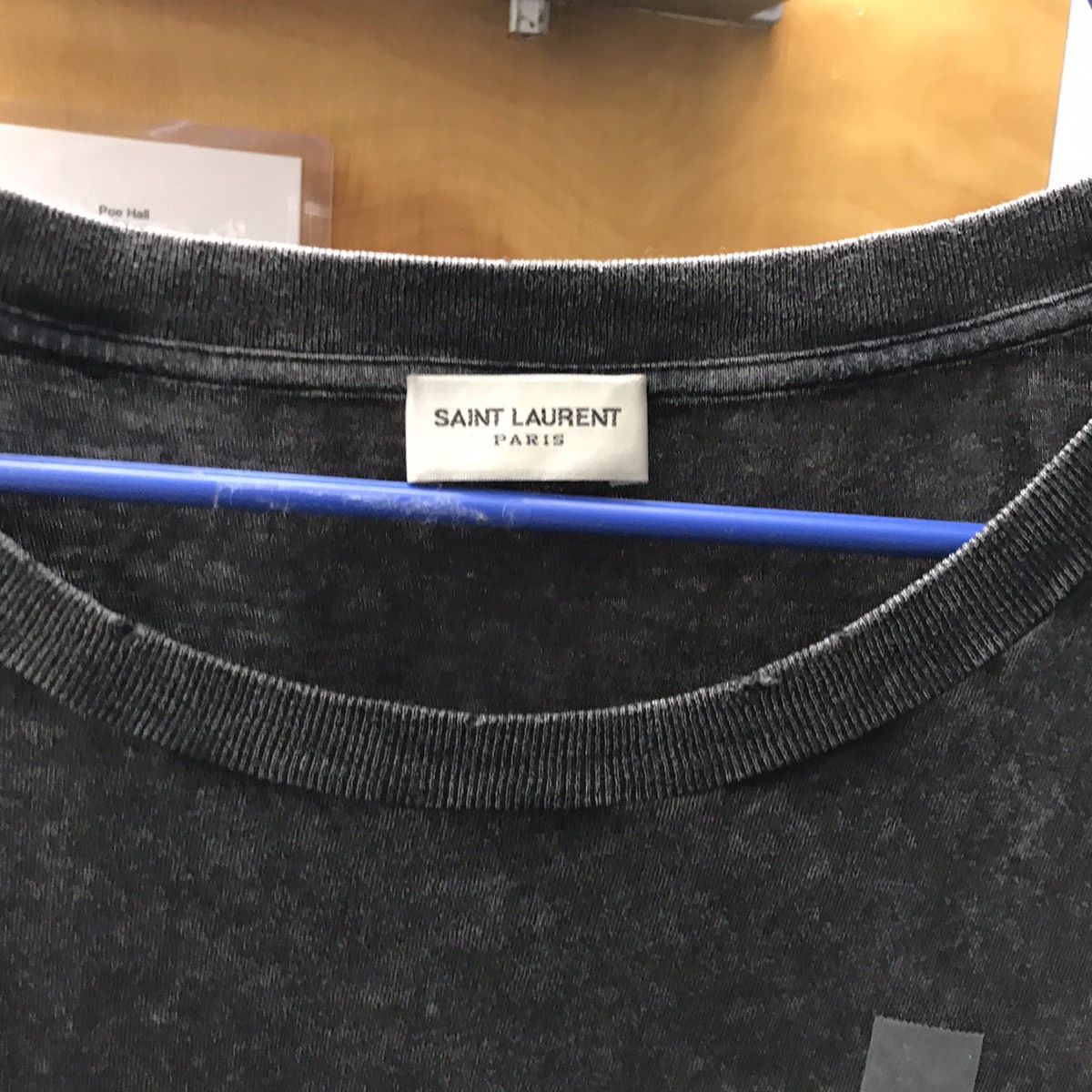 Saint Laurent Paris Saint Laurent Paris Grey Rive Gauche T shirt Size US M / EU 48-50 / 2 - 4 Thumbnail