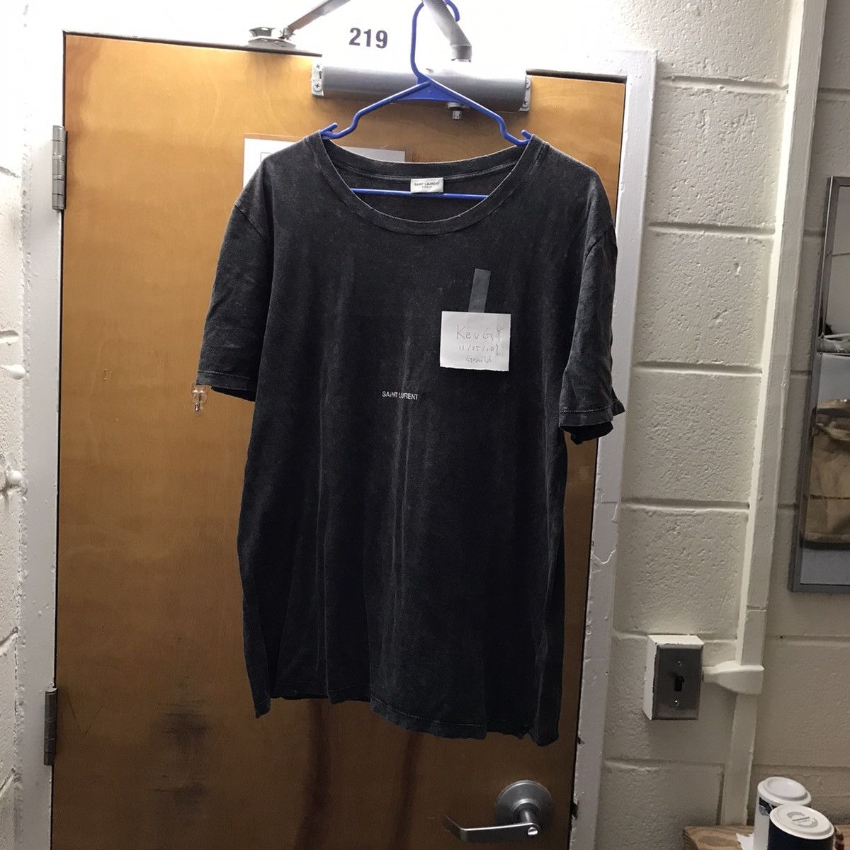 Saint Laurent Paris Saint Laurent Paris Grey Rive Gauche T shirt Size US M / EU 48-50 / 2 - 1 Thumbnail