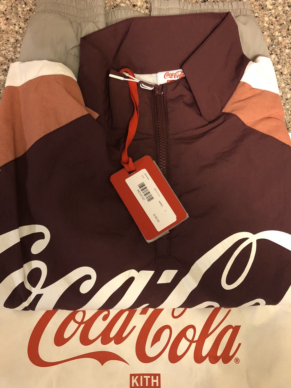 Kith Kith x Coca-Cola Quarter-Zip Nylon Windbreaker | Grailed