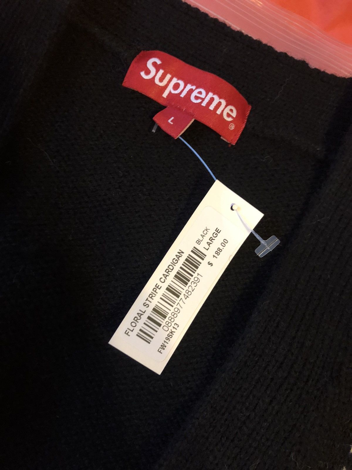 Supreme Supreme Floral Stripe Cardigan - Black | Grailed 