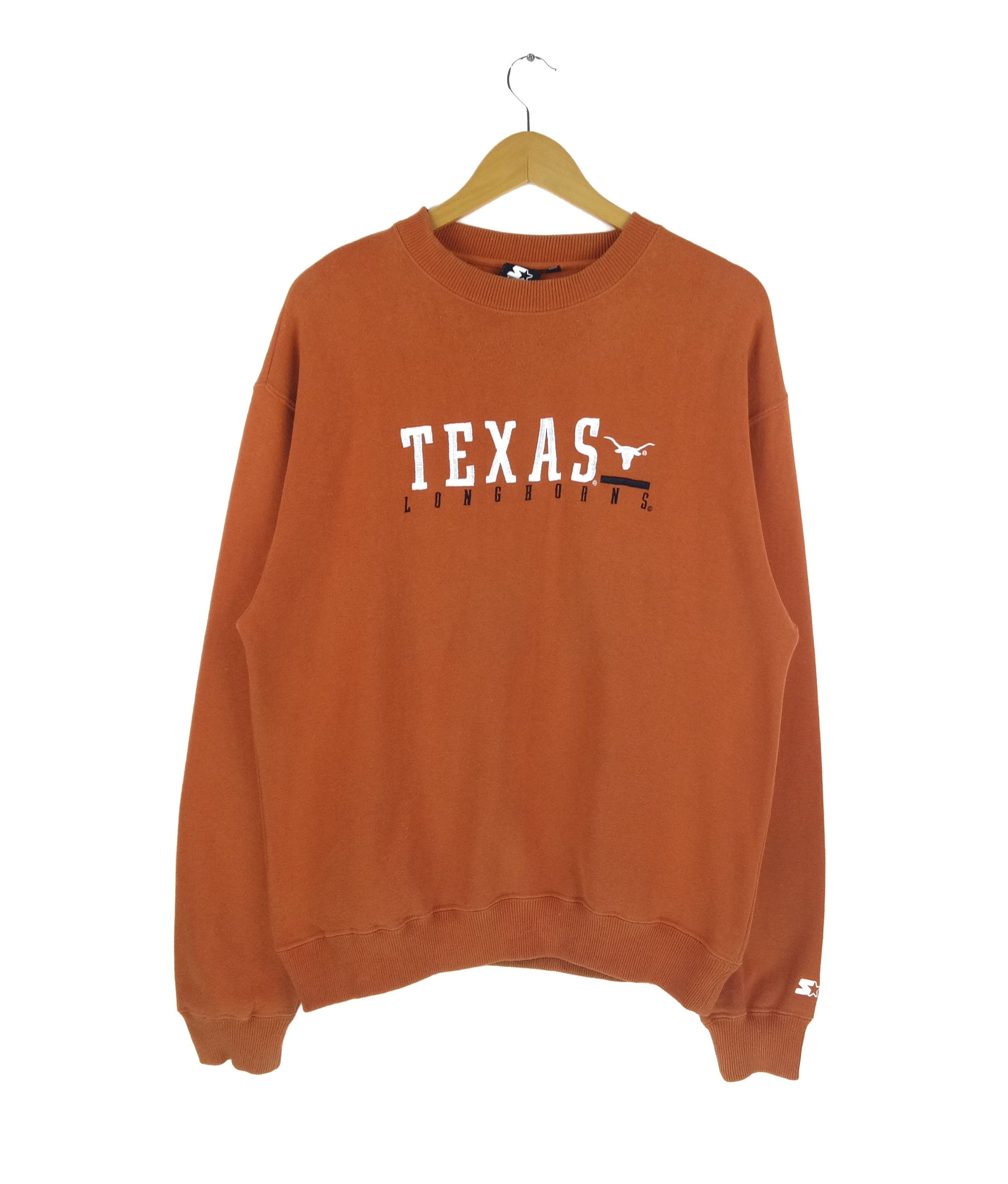 Starter Vintage Rare Team Starter Texas Long Horns logo sweatshirt Size US M / EU 48-50 / 2 - 1 Thumbnail