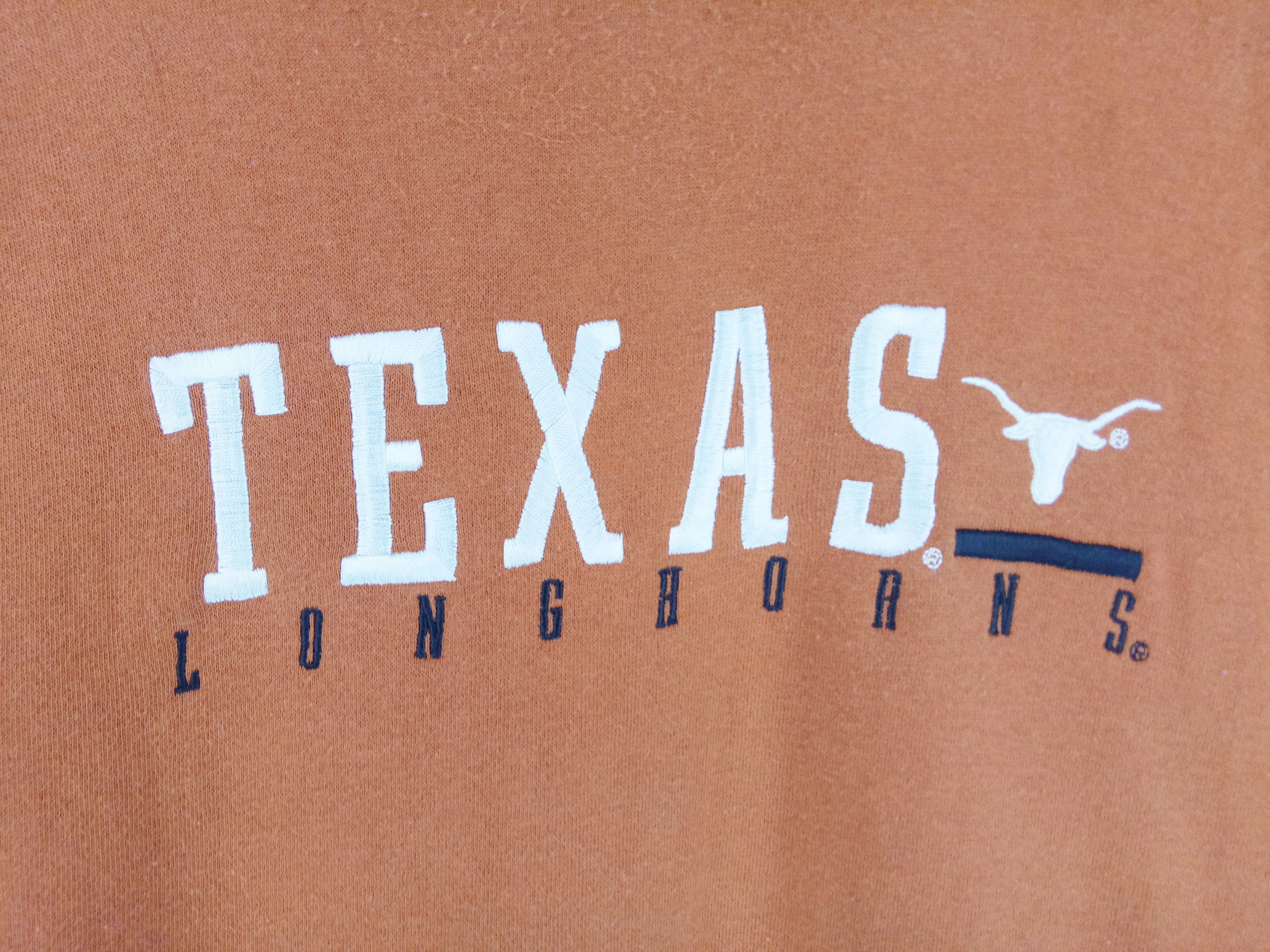 Starter Vintage Rare Team Starter Texas Long Horns logo sweatshirt Size US M / EU 48-50 / 2 - 2 Thumbnail