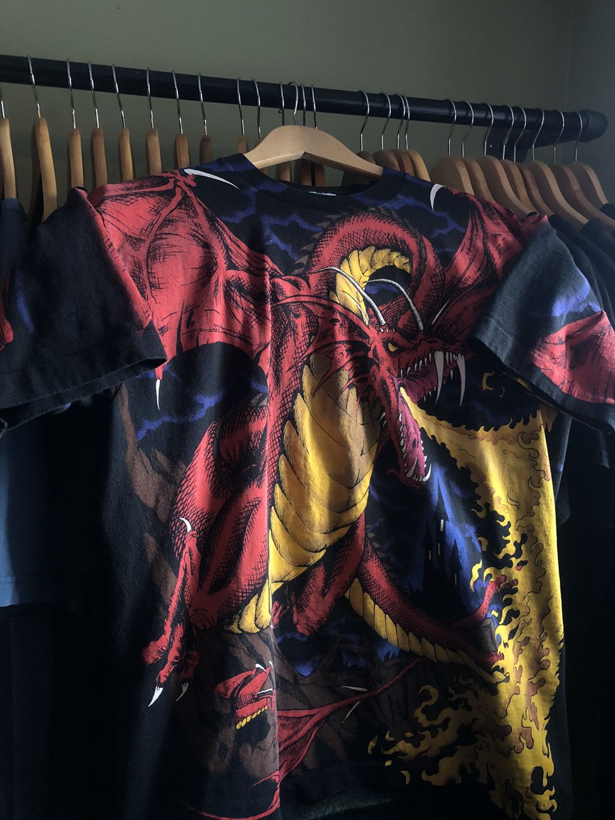 Liquid Blue × Vintage Vintage 1993 Liquid Blue Dragon Slayer Tee Size US L / EU 52-54 / 3 - 1 Thumbnail
