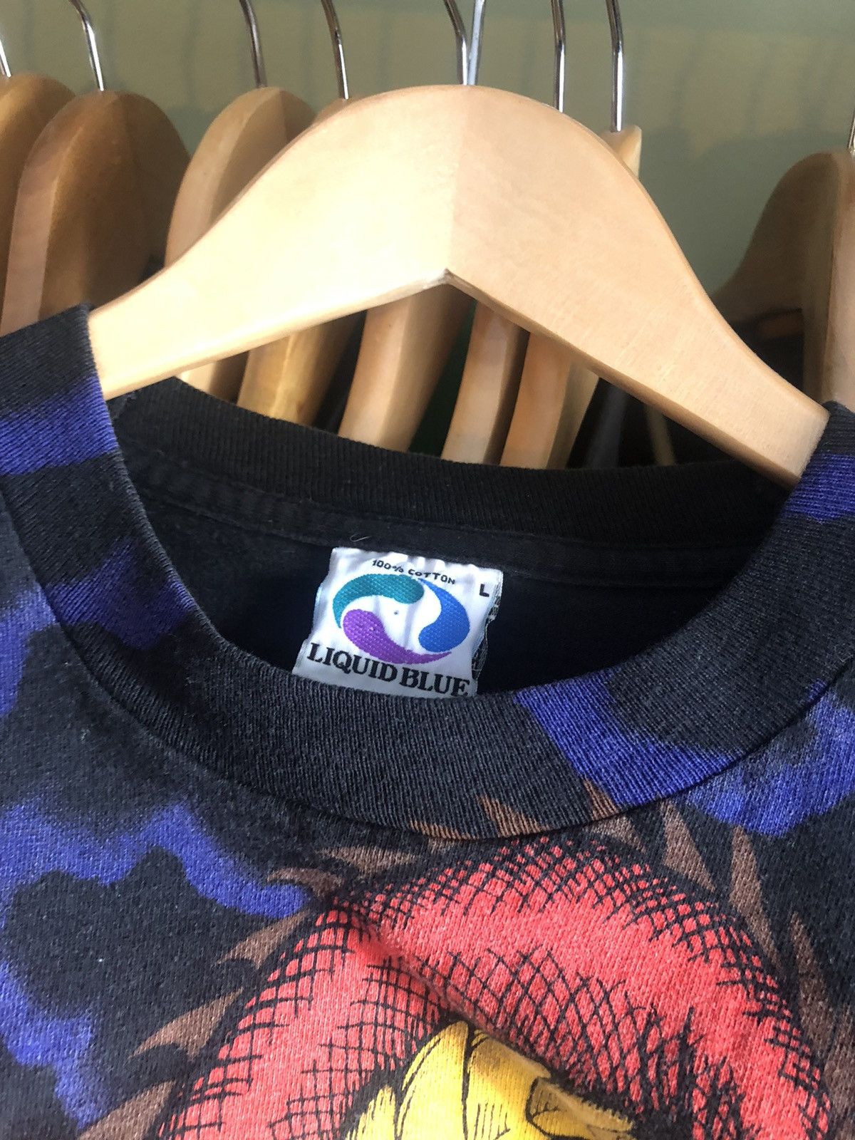 Liquid Blue × Vintage Vintage 1993 Liquid Blue Dragon Slayer Tee Size US L / EU 52-54 / 3 - 3 Thumbnail