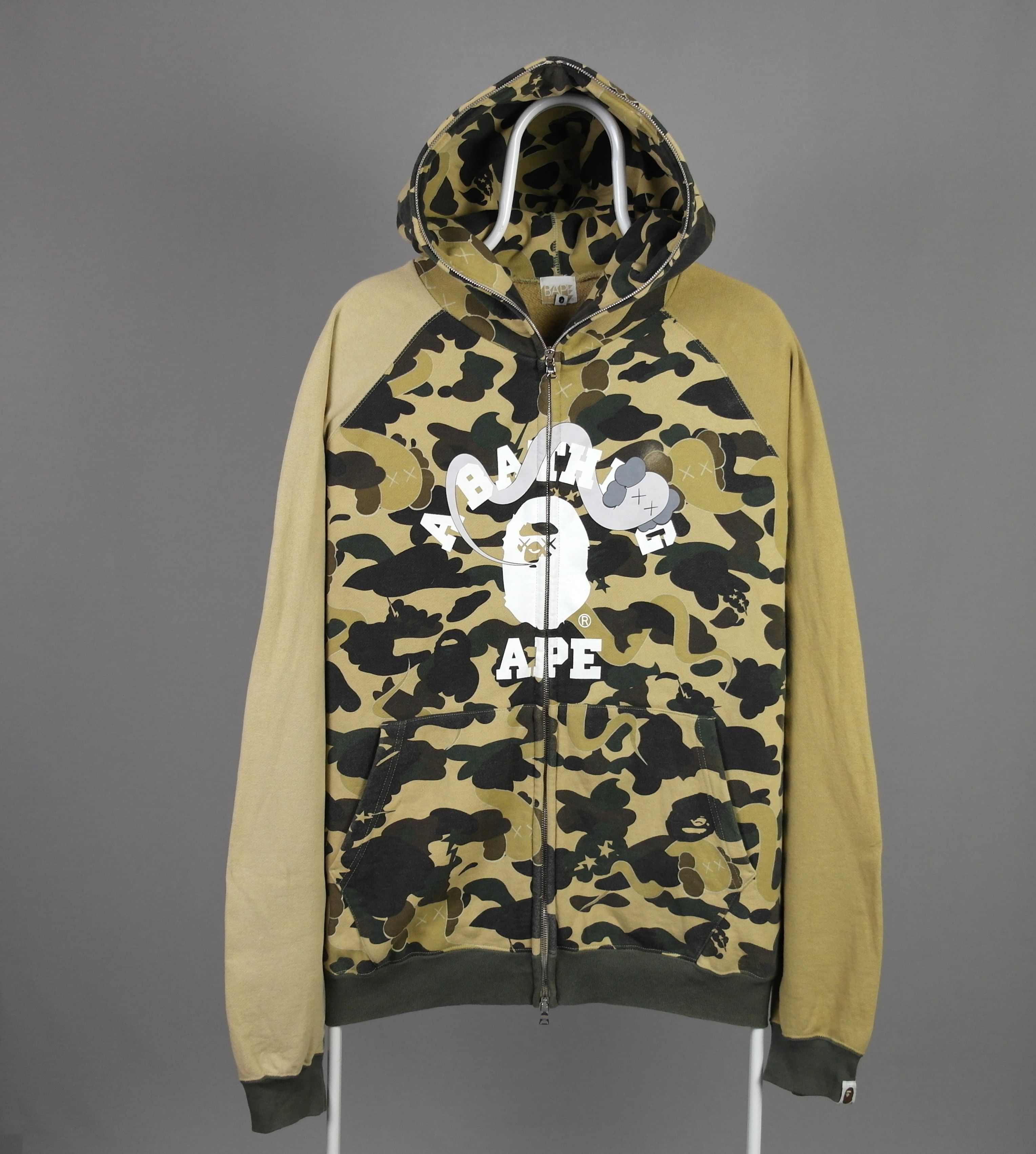 Bape × Kaws A Bathing Ape x Kaws full zip hoodie | Grailed