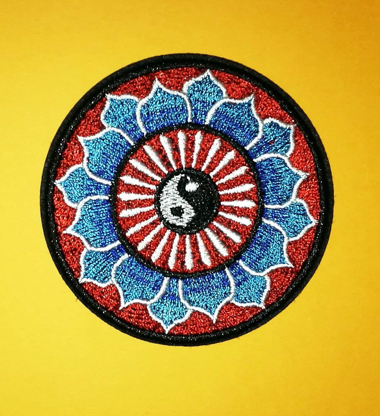 Handmade × Other × Vintage Yin Yang YOGA Embroidered Cloth Iron On Patch Size ONE SIZE - 2 Thumbnail