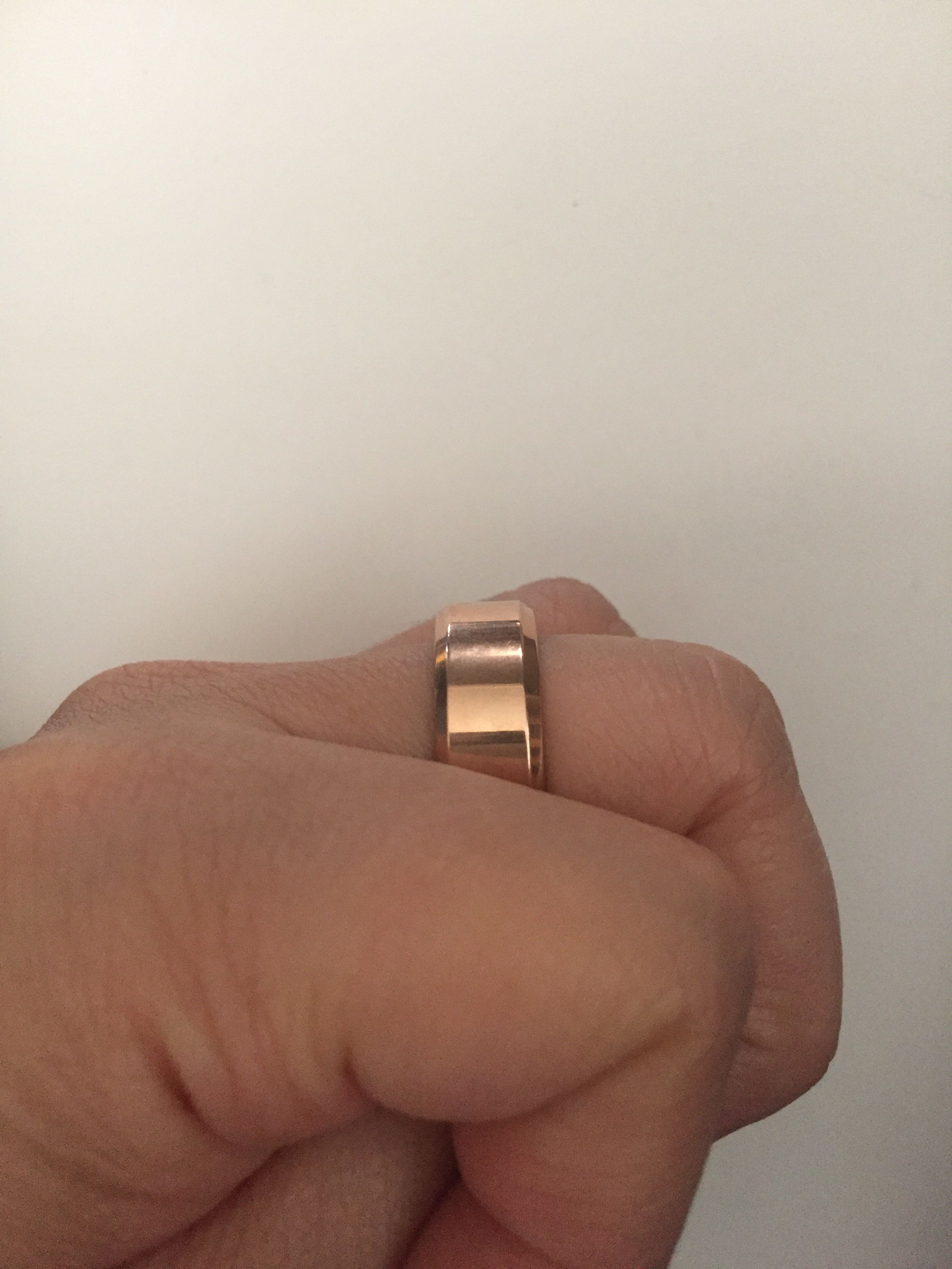 Jewelry Rose Gold Stainless Steel Ring - size 7 Size ONE SIZE - 4 Thumbnail