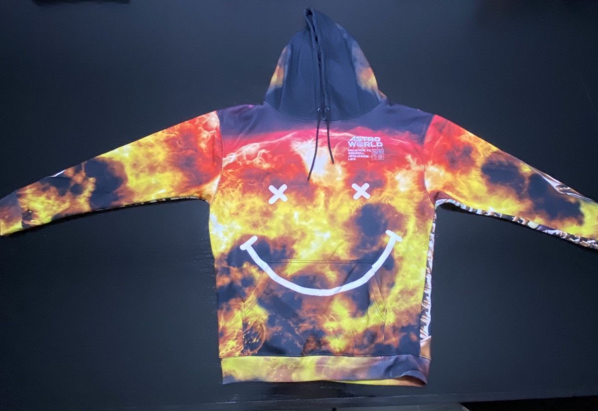 purchase shop Travis Scott´s Astroworld Festival Hoodie Smiley ...