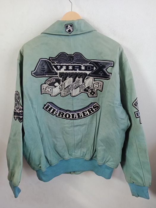 Vintage AVIREX VINTAGE HIGH-ROLLERS LEATHER JACKET | Grailed