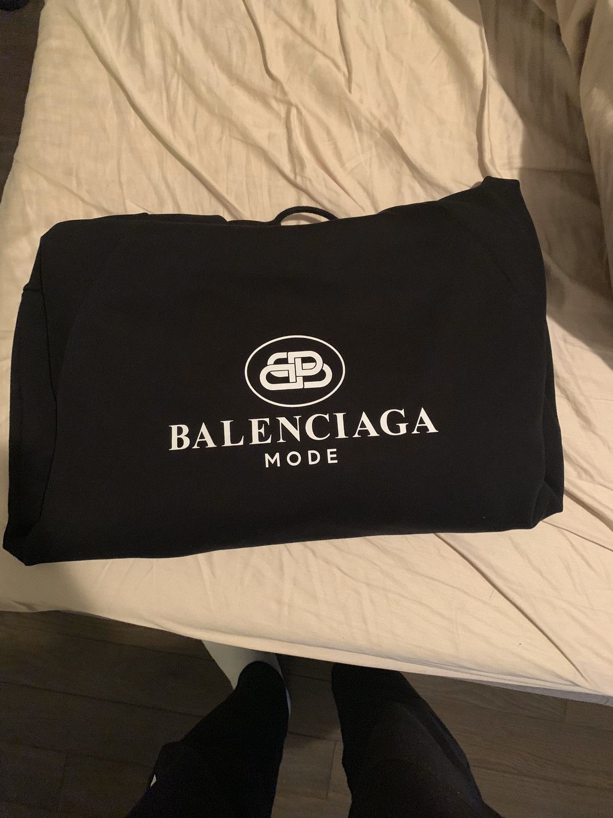 image of Balenciaga Mode Hoodie in Black, Men's (Size Small)