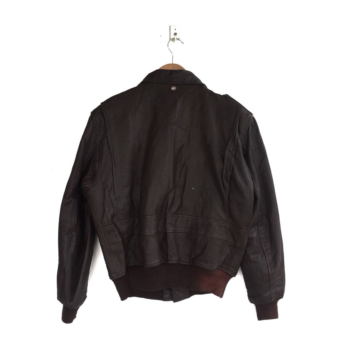 Japanese Brand × Vintage Japanese Brand Houston N.Y.C Leather Flight Jacket A-2 Size US M / EU 48-50 / 2 - 6 Thumbnail